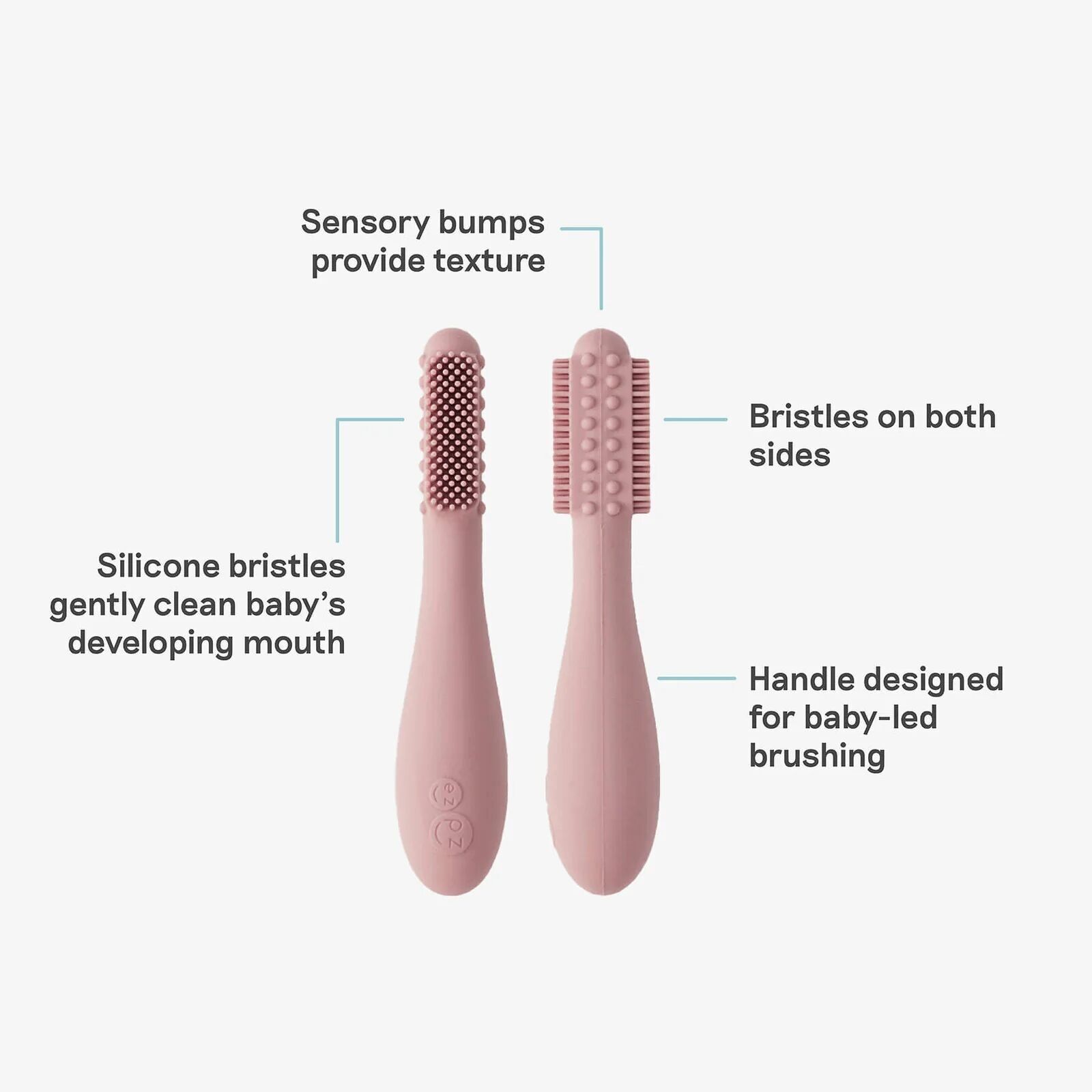 Baby led toothbrush blush