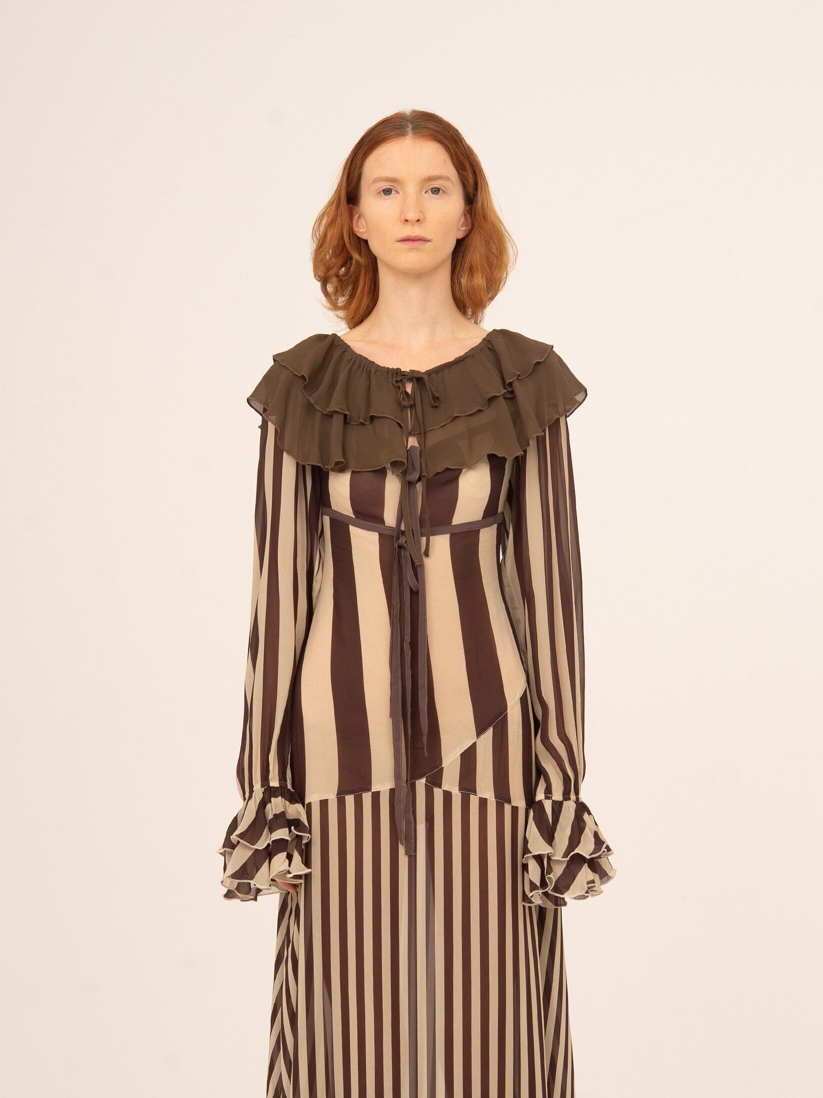 Mistelbraunes Kragenaccessoire