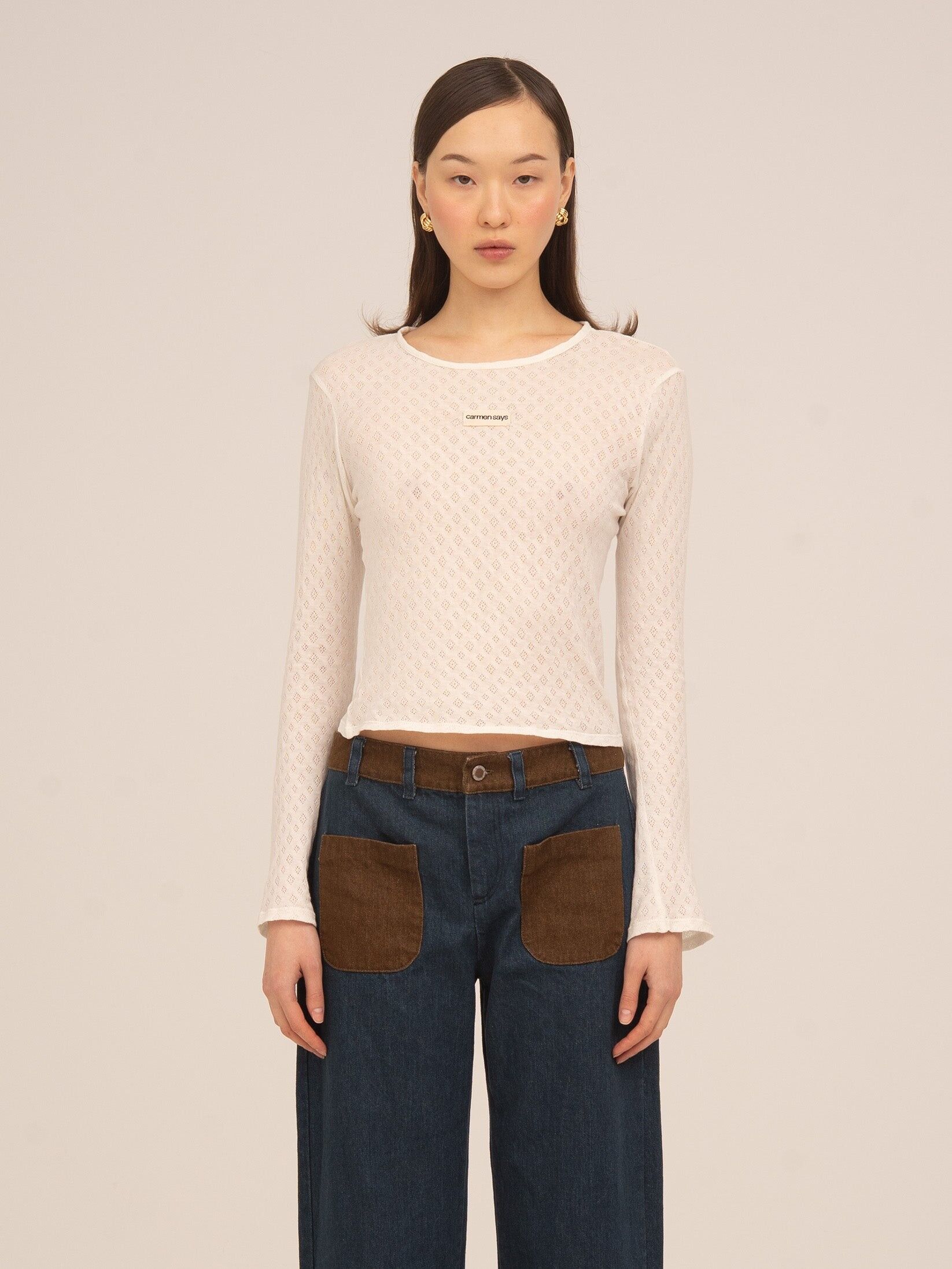 Frame White Jersey Top