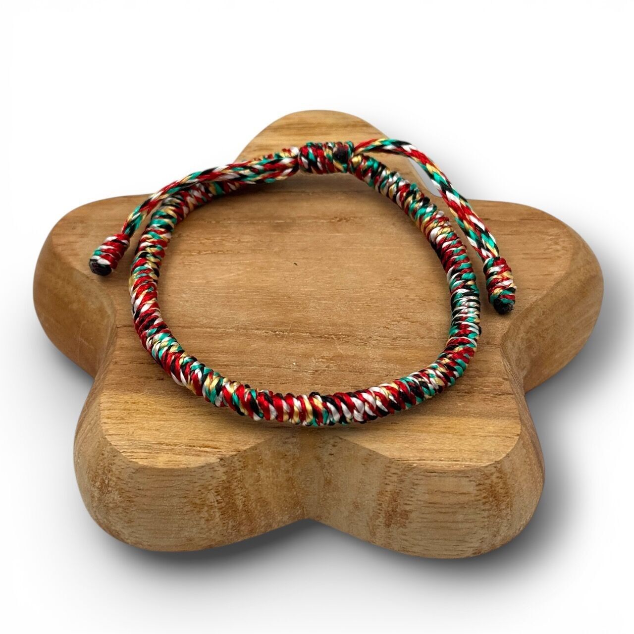 Bracelet tibétain tressé - modèle fin