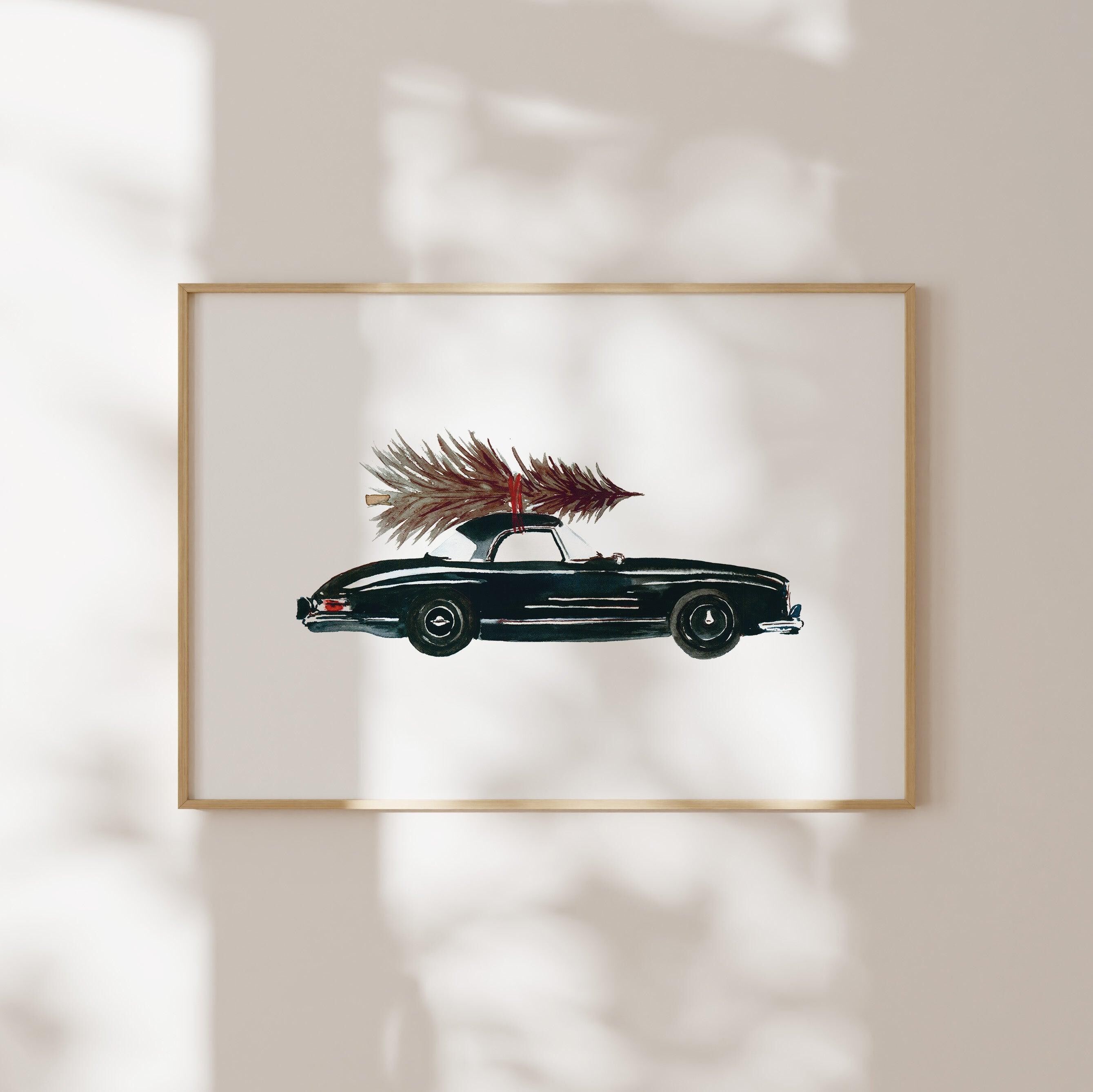 Stampa artistica - Auto regalo nera