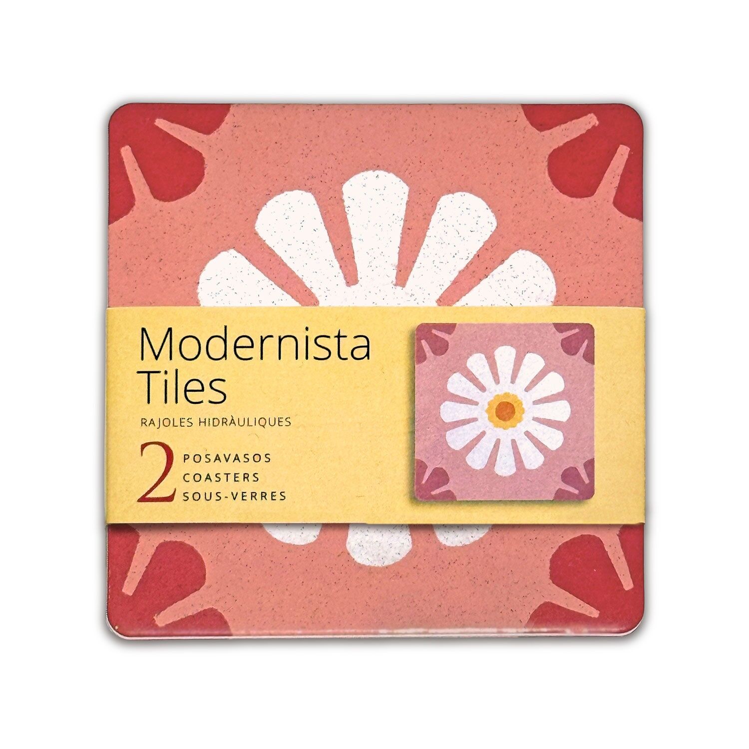2 Daisy Coasters