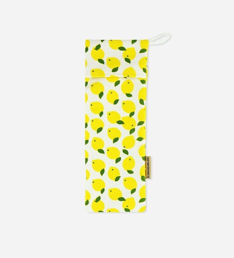 Astuccio Porta Spazzolino Limone Siciliano - Cotone