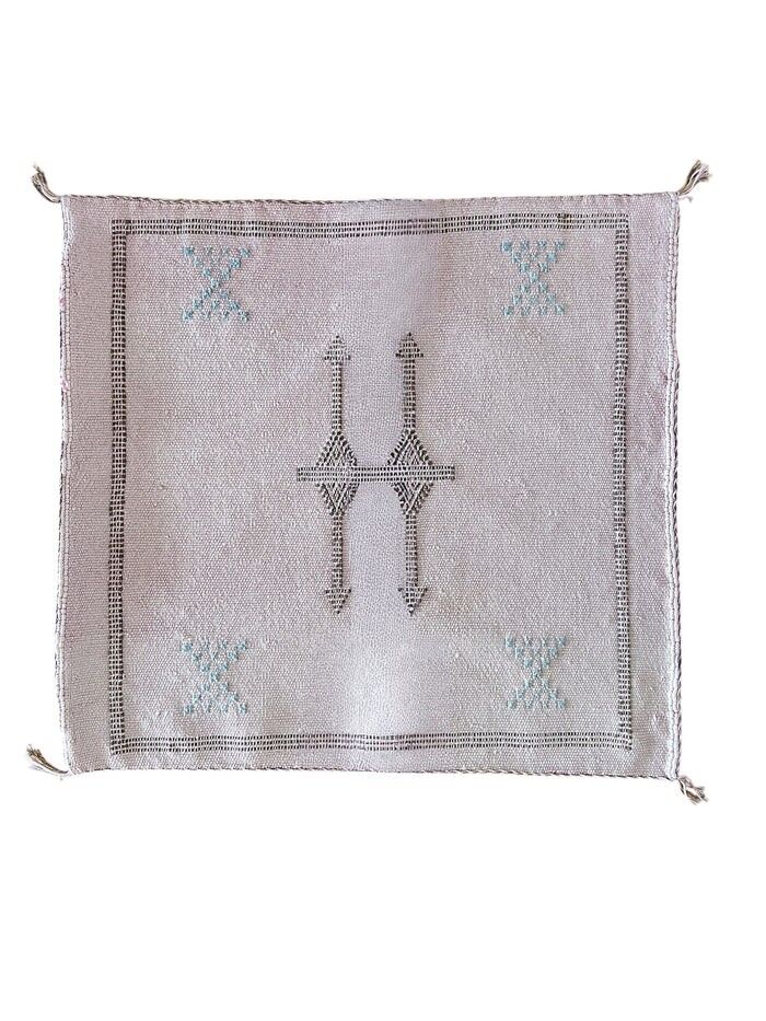 Cactus Silk Cushion Cover - Handwoven Artisan Throw Pillow 50x50cm