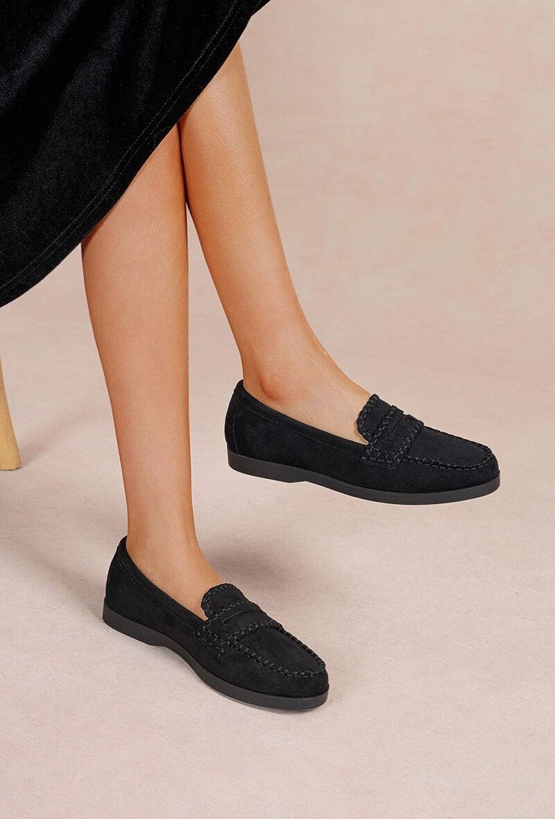 Klassische Penny Loafer – Komfortables Wildleder