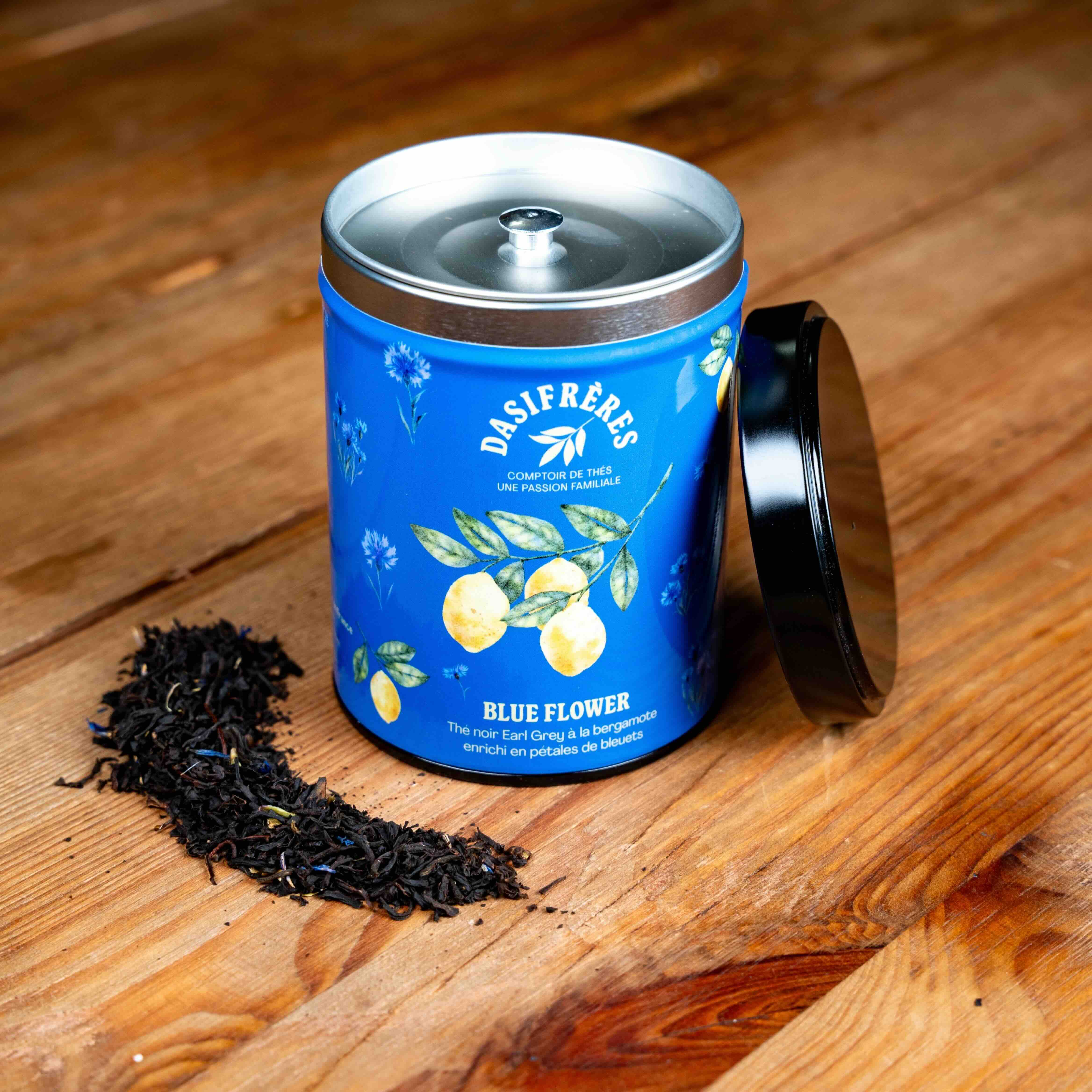 Earl Grey Blue Flower - Black tea with bergamot and cornflower petals, 100g tin
