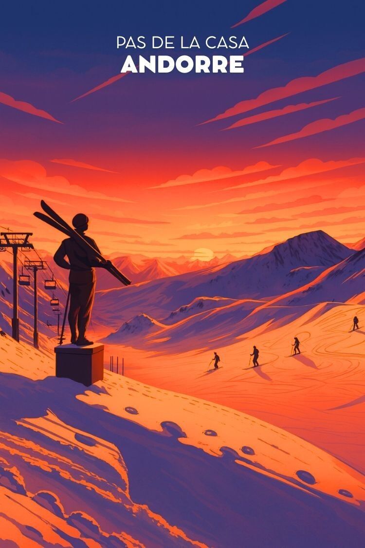 Buy wholesale Vintage poster of Andorra - Grandvalira.