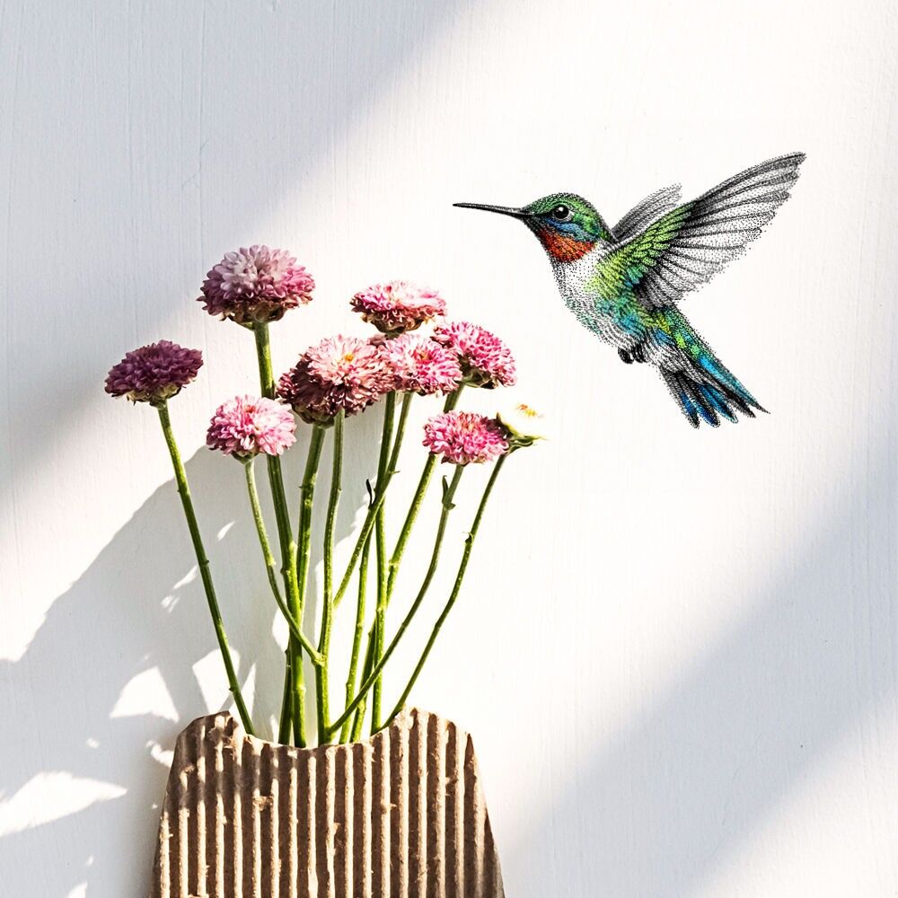 Kolibri-Wandaufkleber
