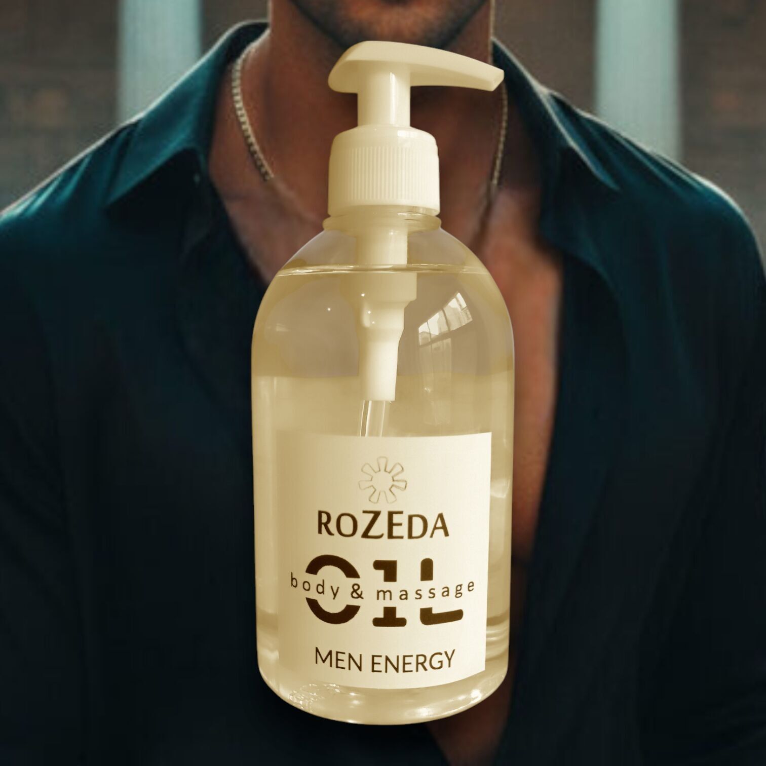 Huile de massage professionnelle, 500 ml - Énergie pour hommes