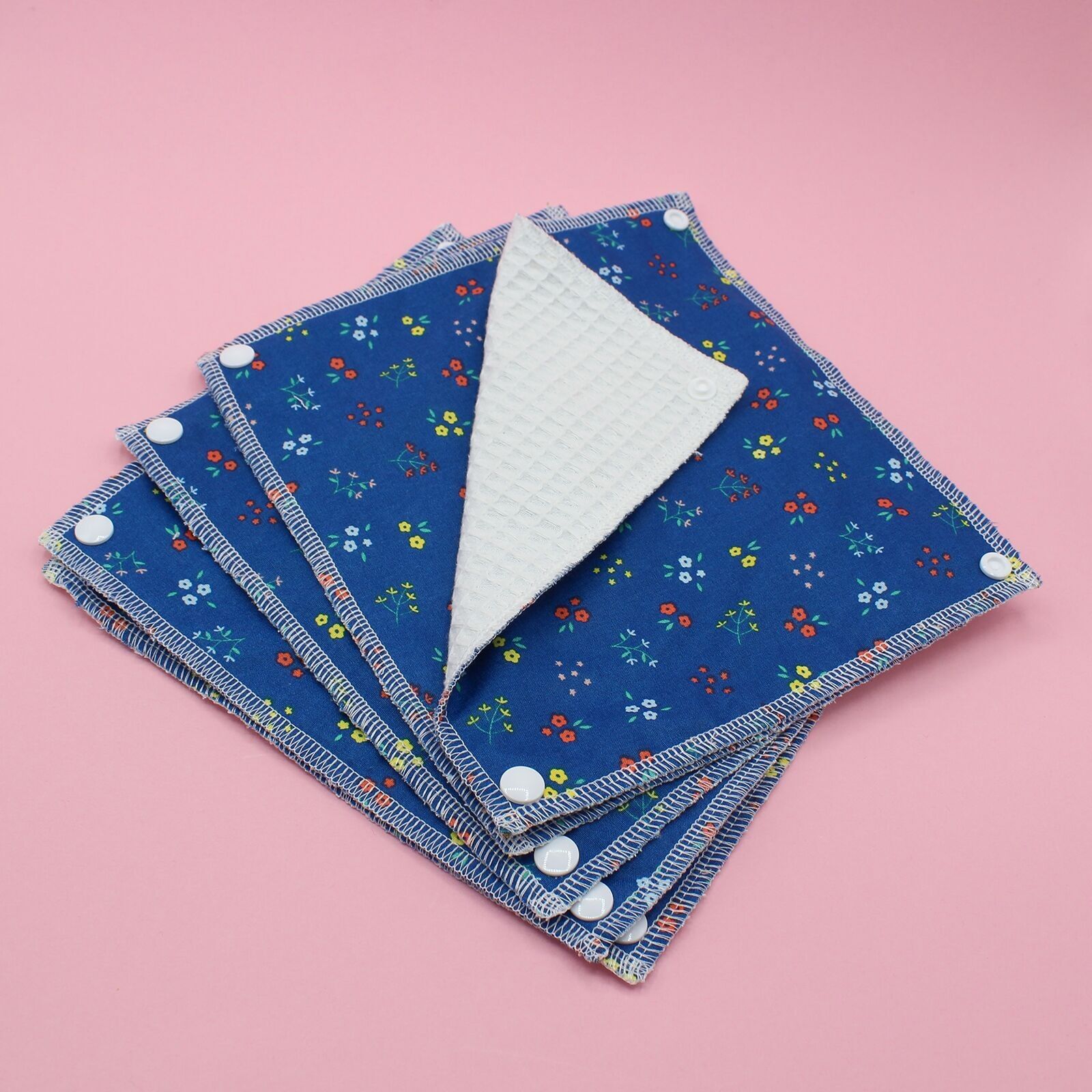 5 hojas de papel toalla - flores