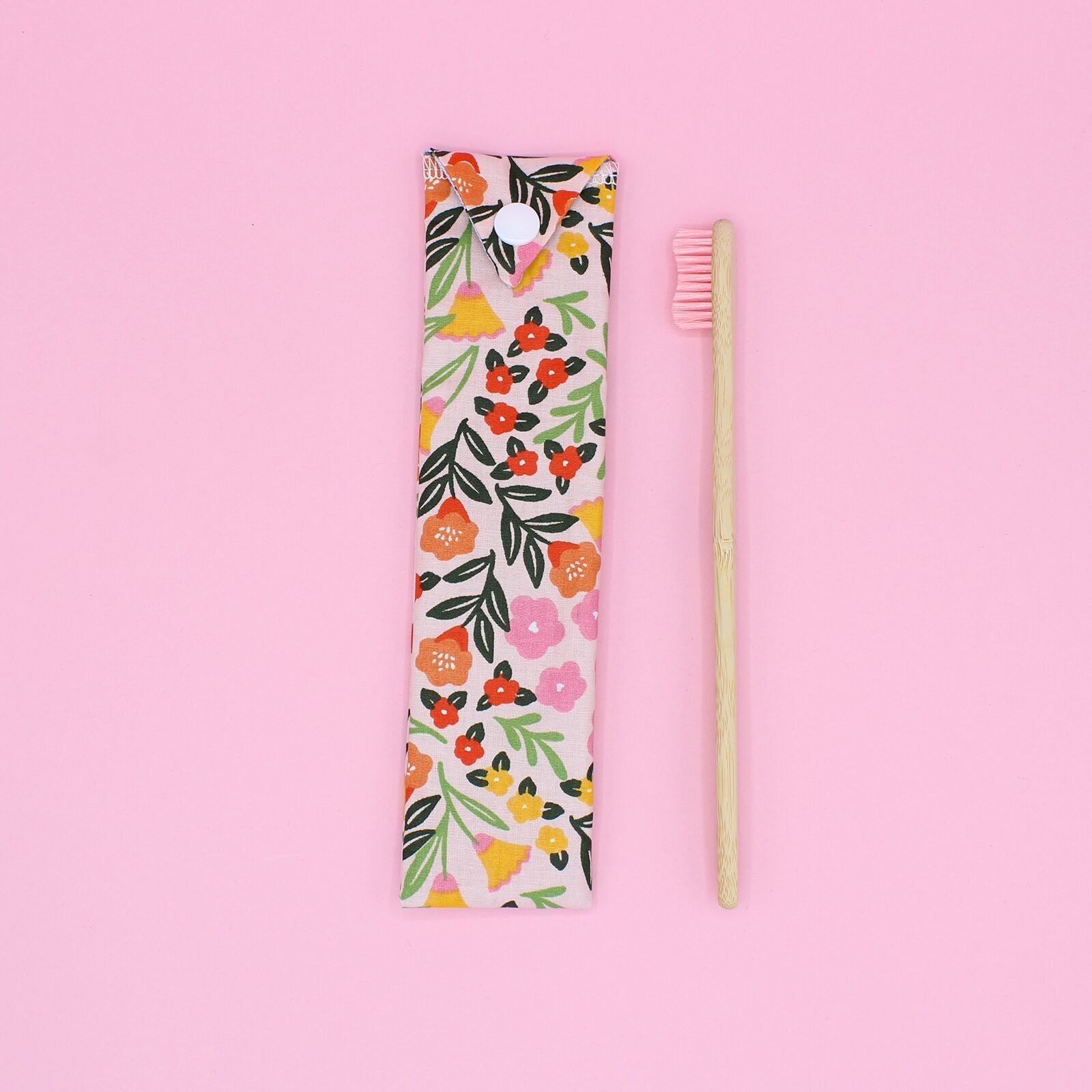 Estuche para cepillos de dientes - flores