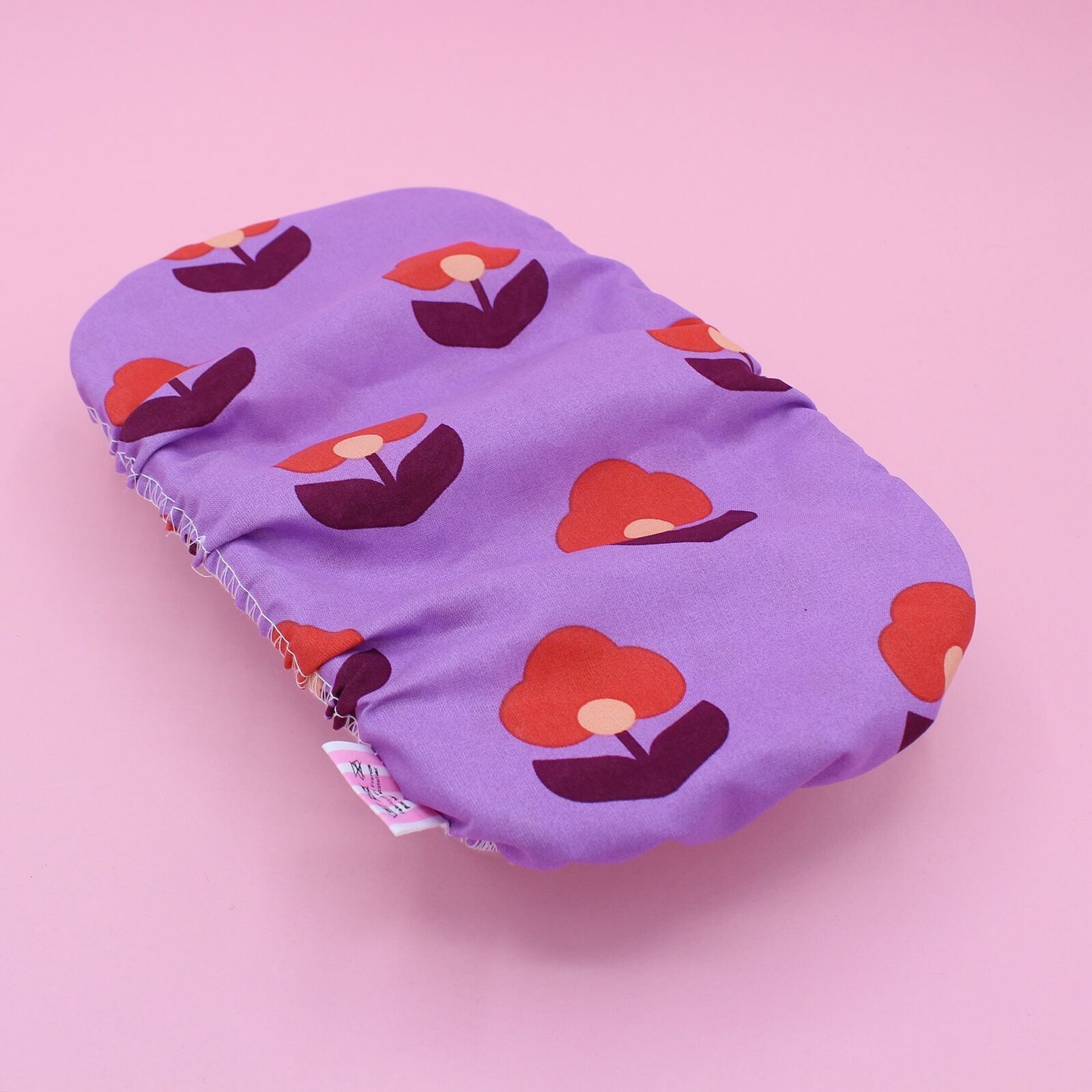 Funda para tarta Charlotte - algodón recubierto - flores malva