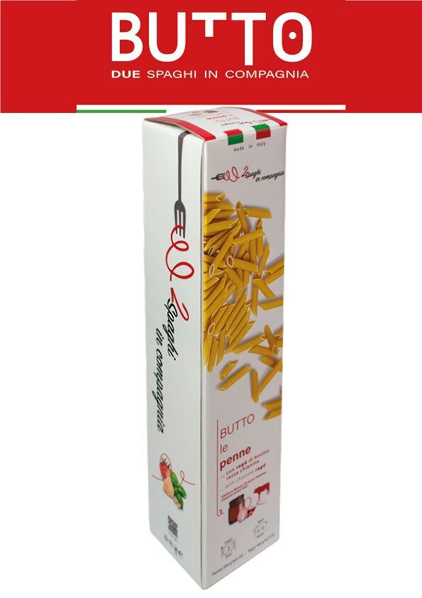 BOUTON 3. Le Penne (250gr.) Pâtes artisanales italiennes + ragù di Chianina (180gr.) pronto da cucinare.Idée spécifique