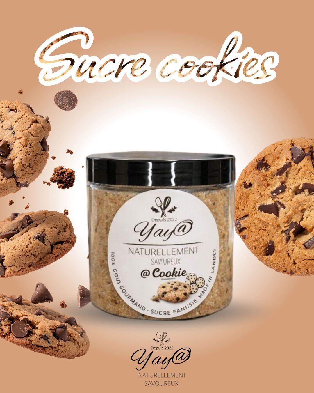 Cookie sugar - 200g - Yaya naturally delicious