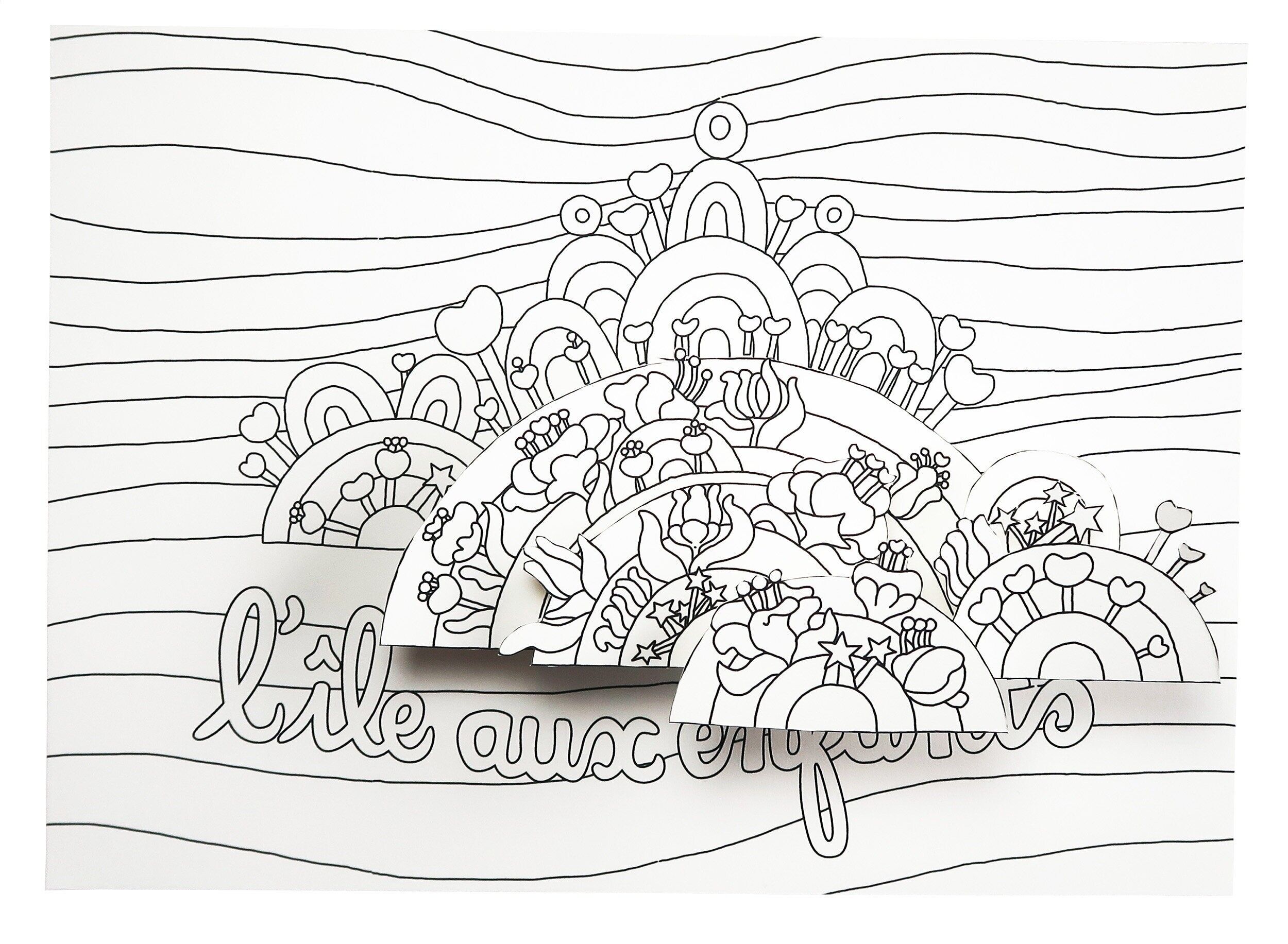 Libro para colorear - DIY - Isla de los Niños