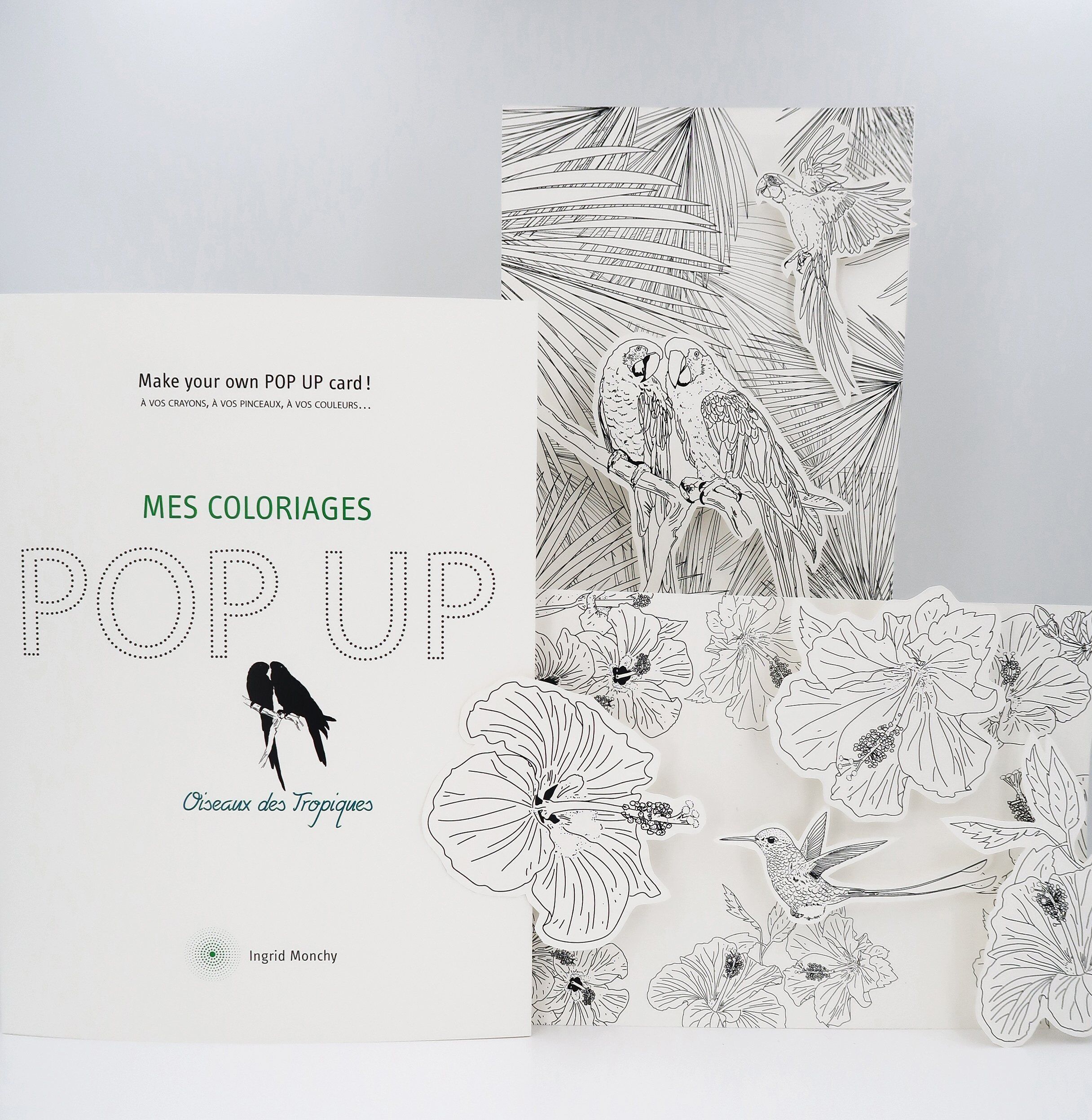 Coloring Book - DIY - Tropical Birds (FR-EN version)