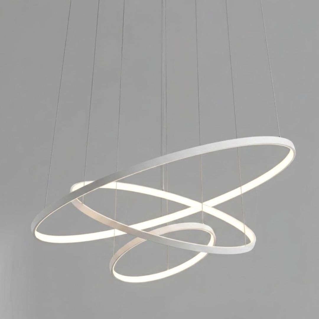 LED-Pendelleuchte Waves – Weiß – Dimmbar