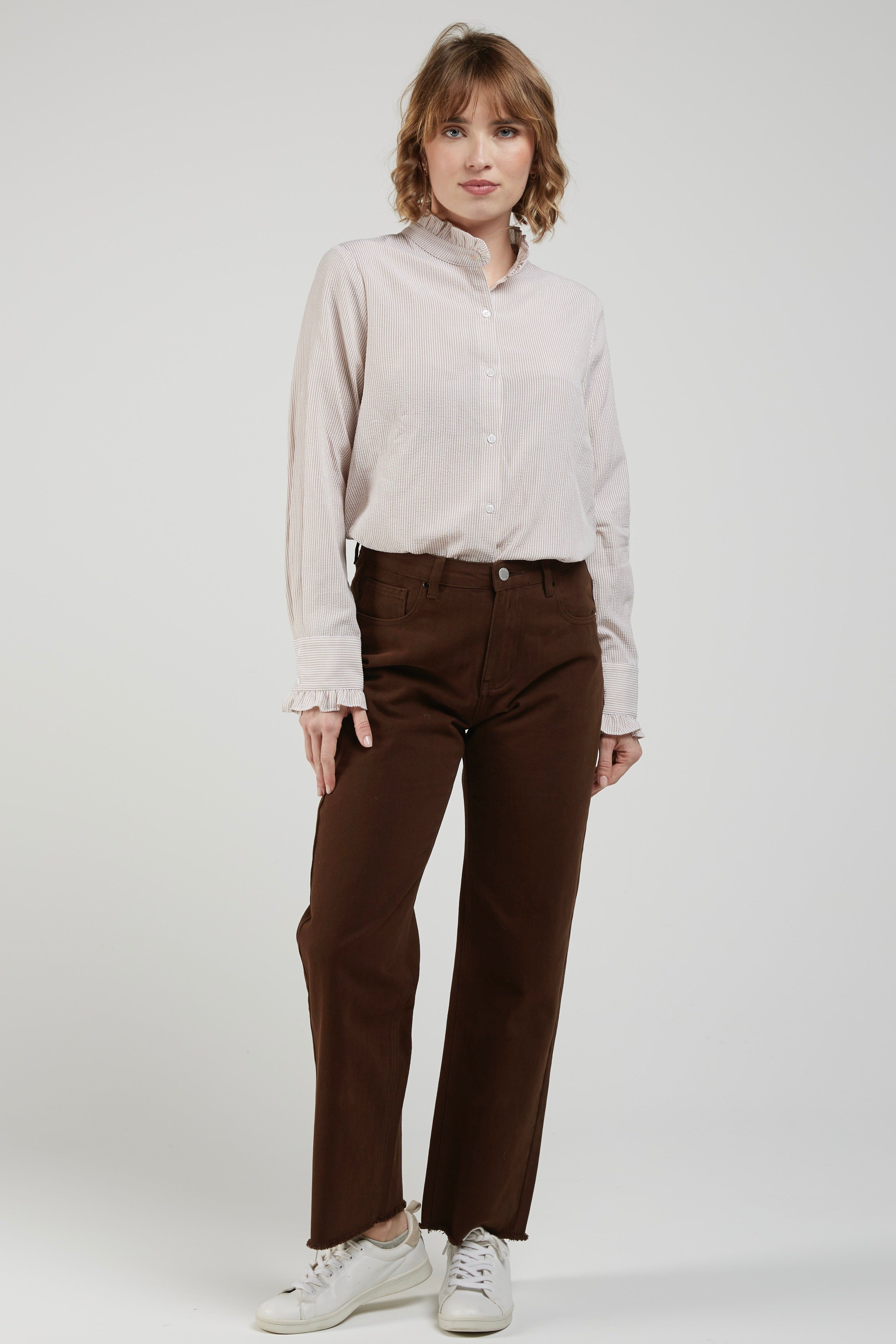 JOHANNESBURG - Soft Velvet Cotton Jeans - Chocolate, Beige, Black