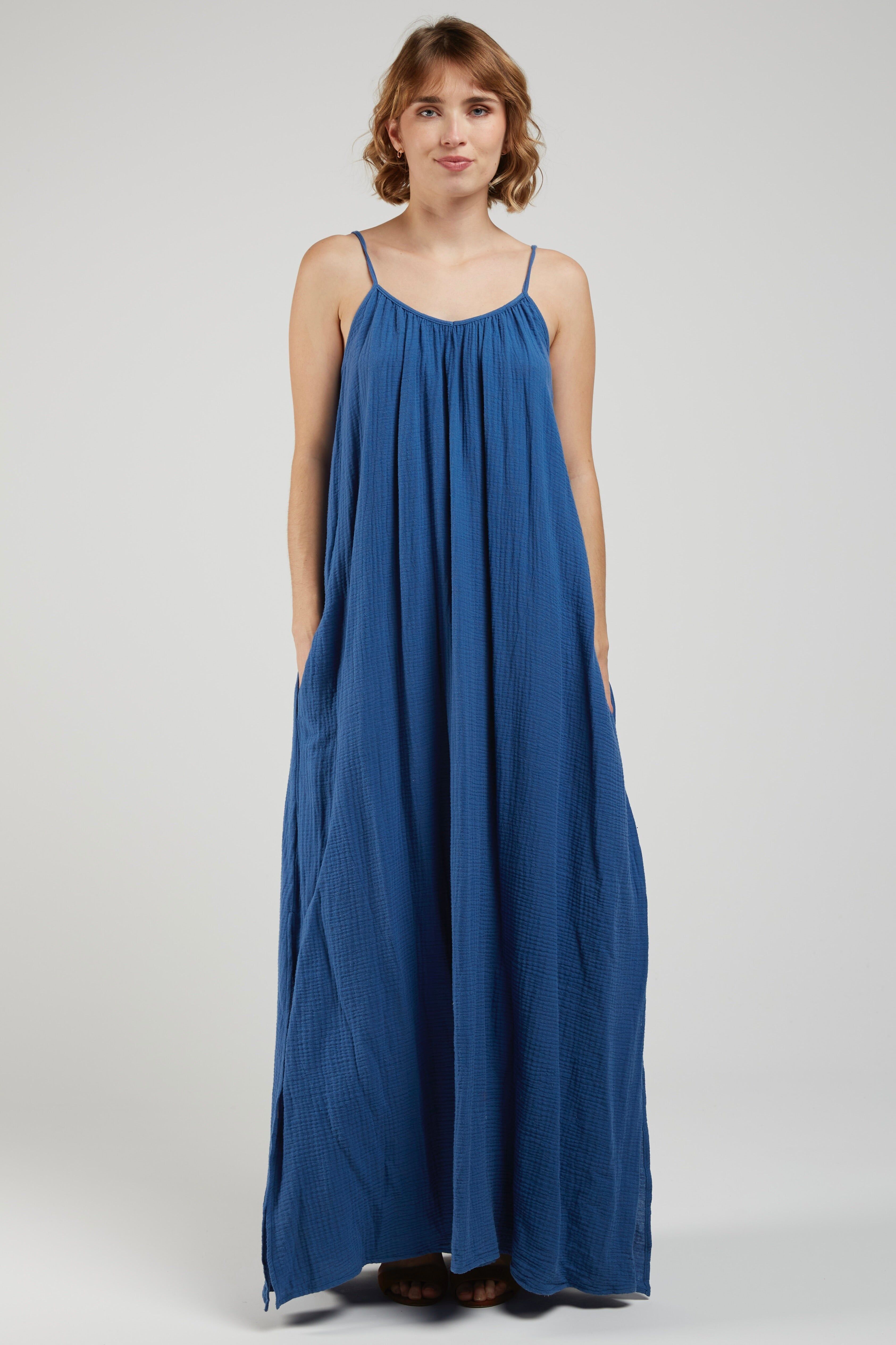 HAILEY - Long cotton gauze dress