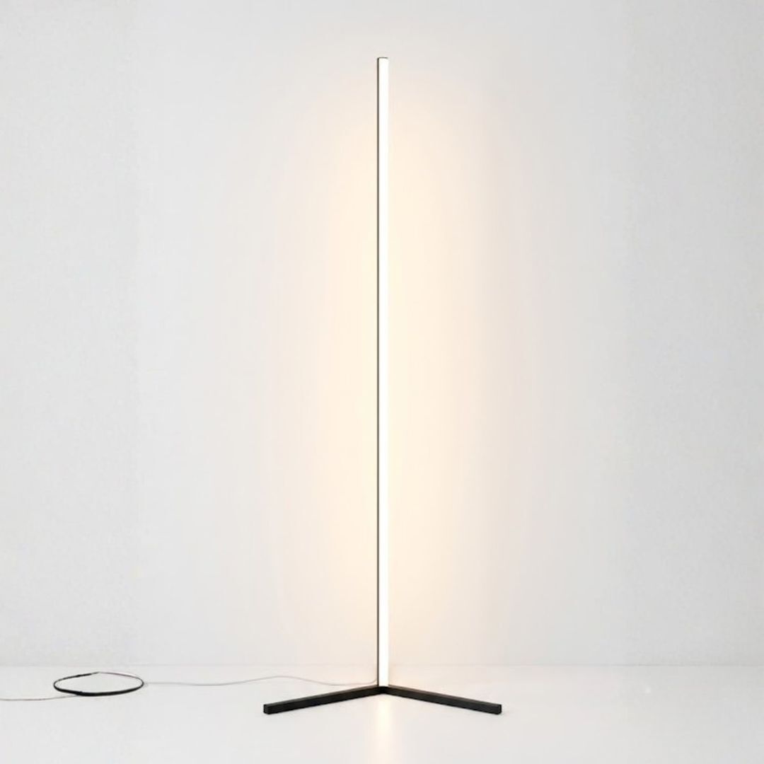 LED-Eckstehleuchte – Schwarz – Dimmbar