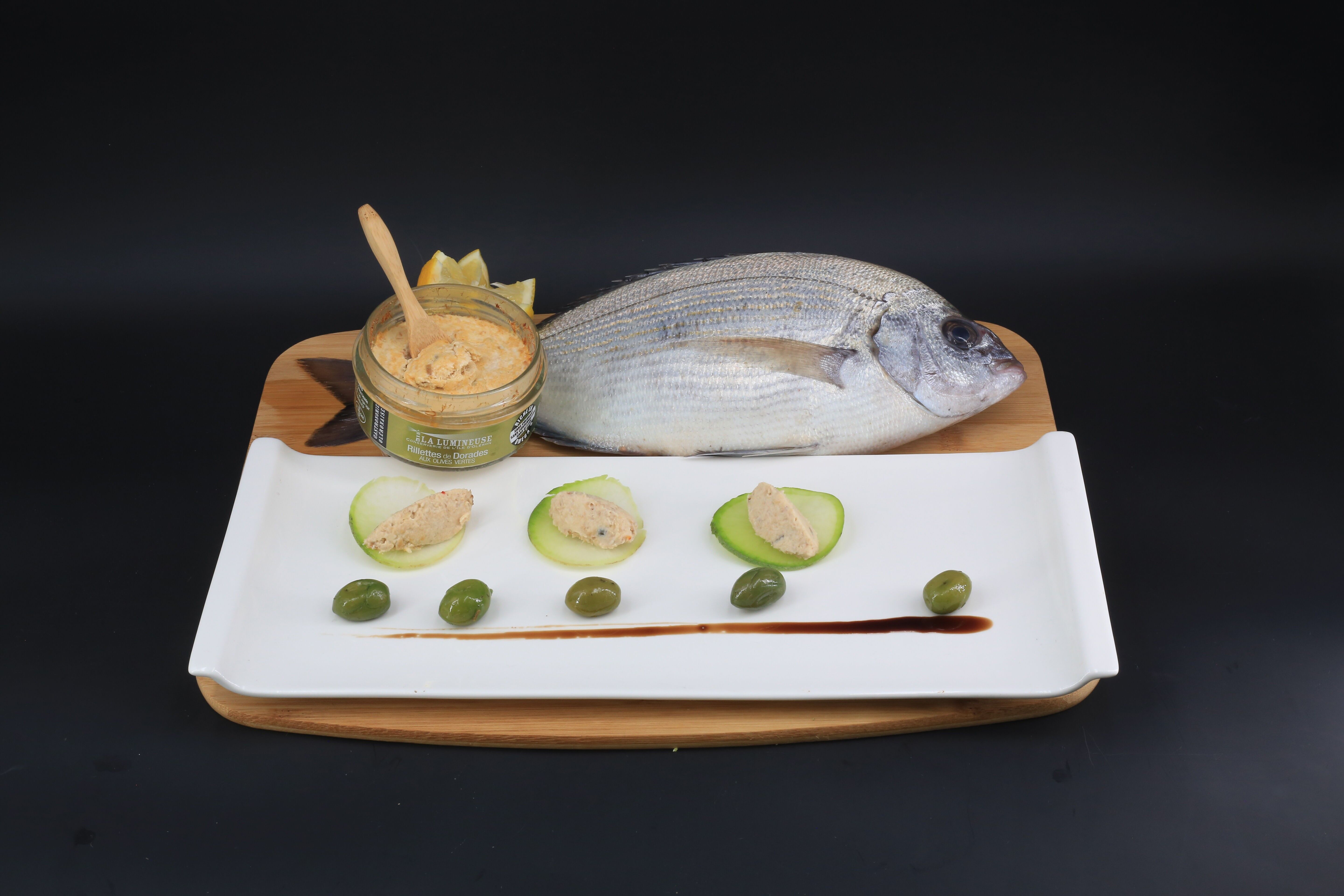 Rillettes de Dorades aux Olives vertes