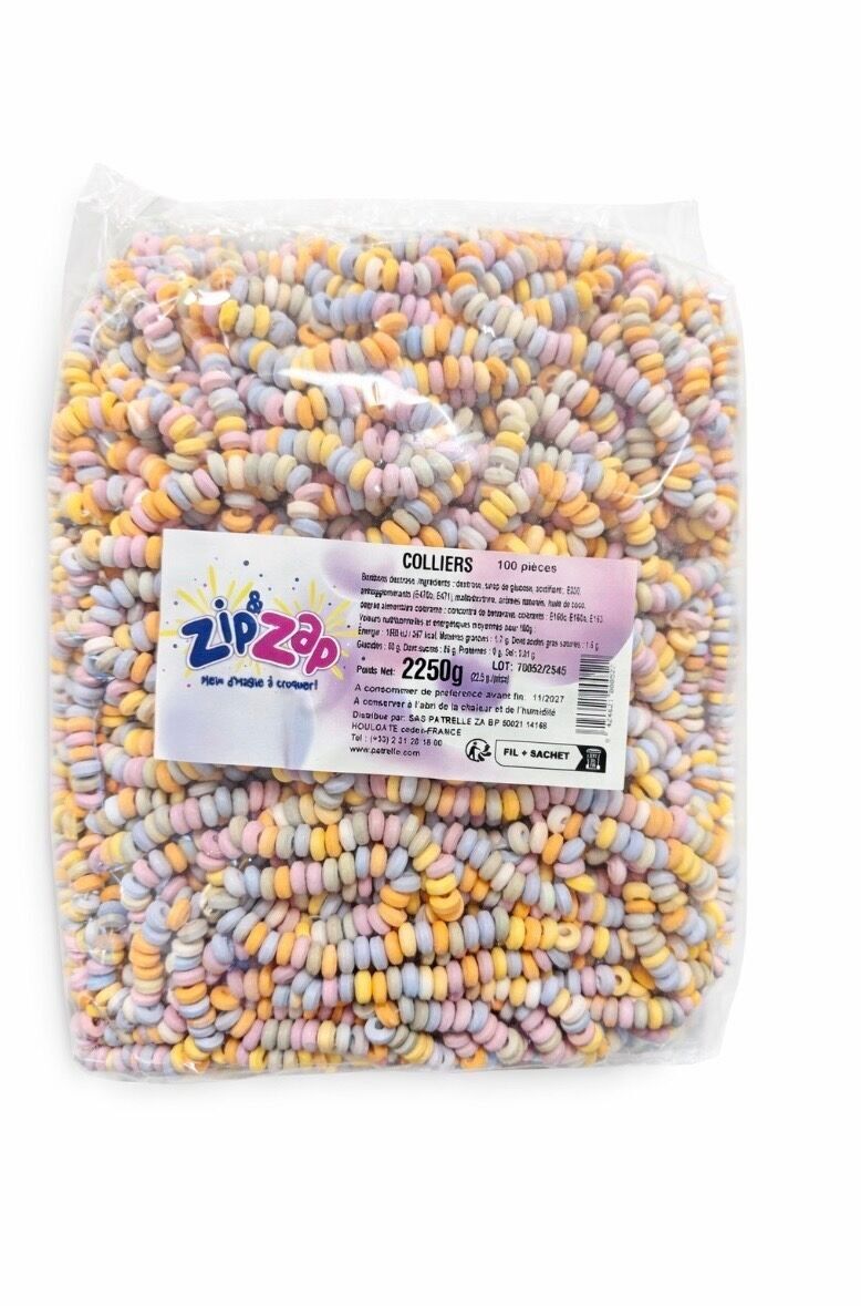 Collares de Caramelo Desnudo – Bolsa de 100 piezas – Zip & Zap