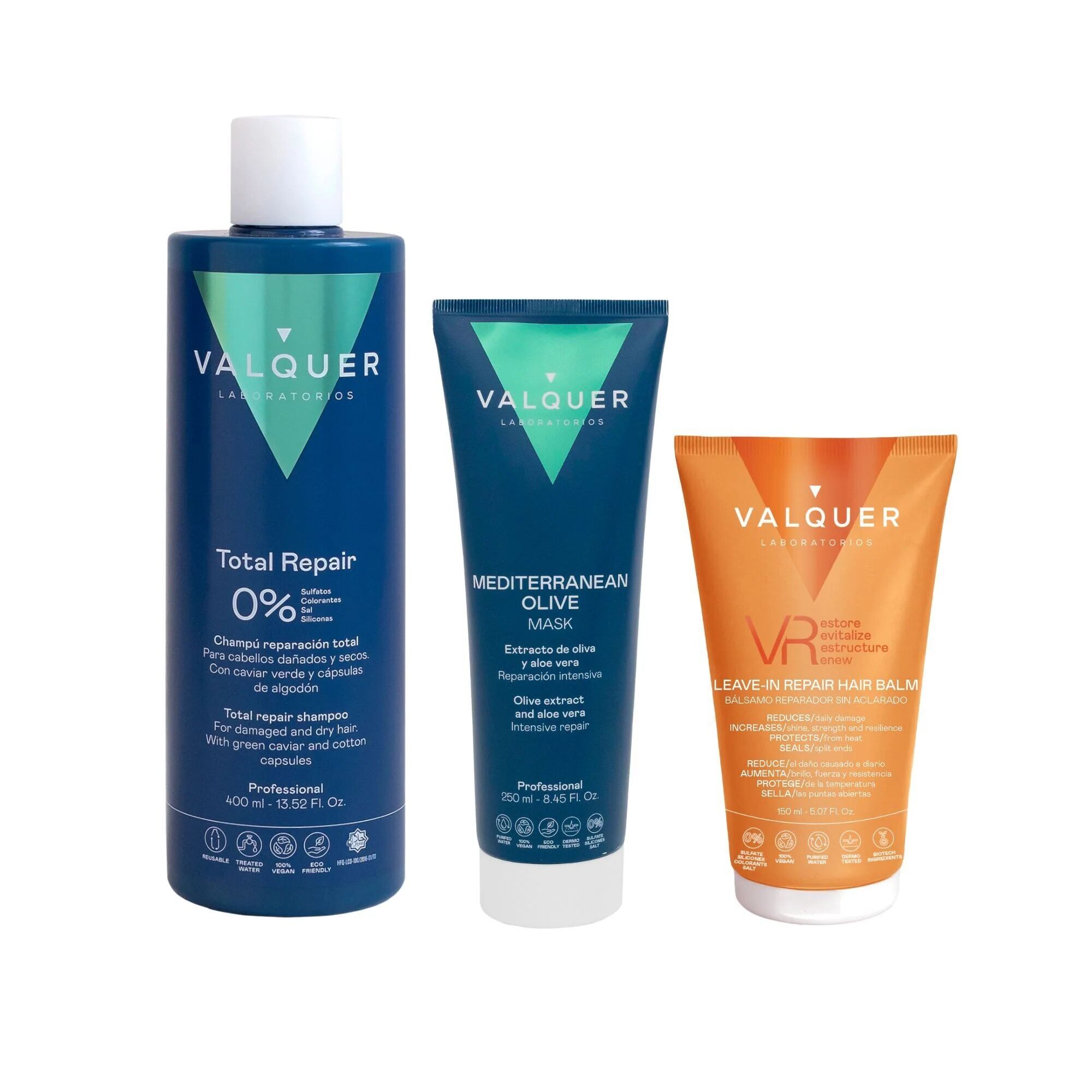 Advanced Nutrition and Protection Pack - VR, Repairing Shampoo and Olive Mask