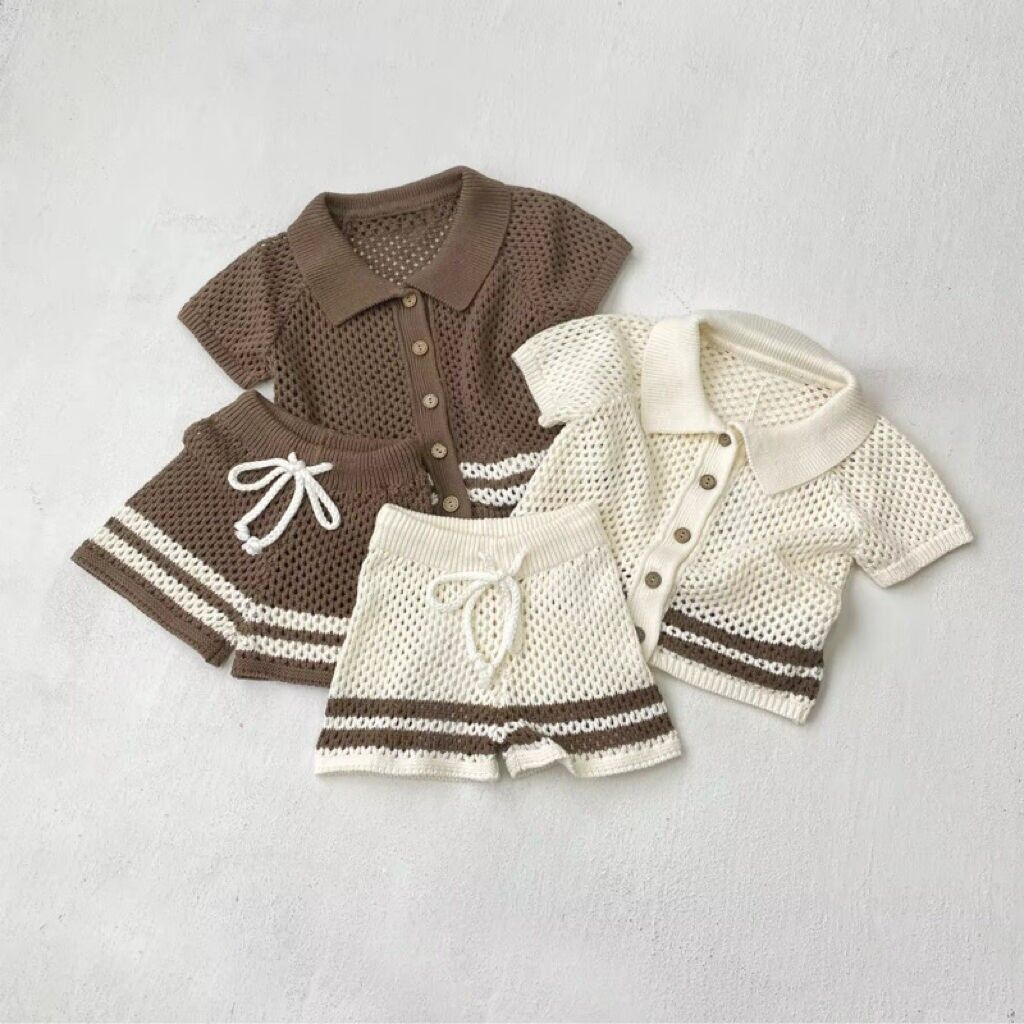 Conjunto unisex Maddie: polo y pantalones cortos