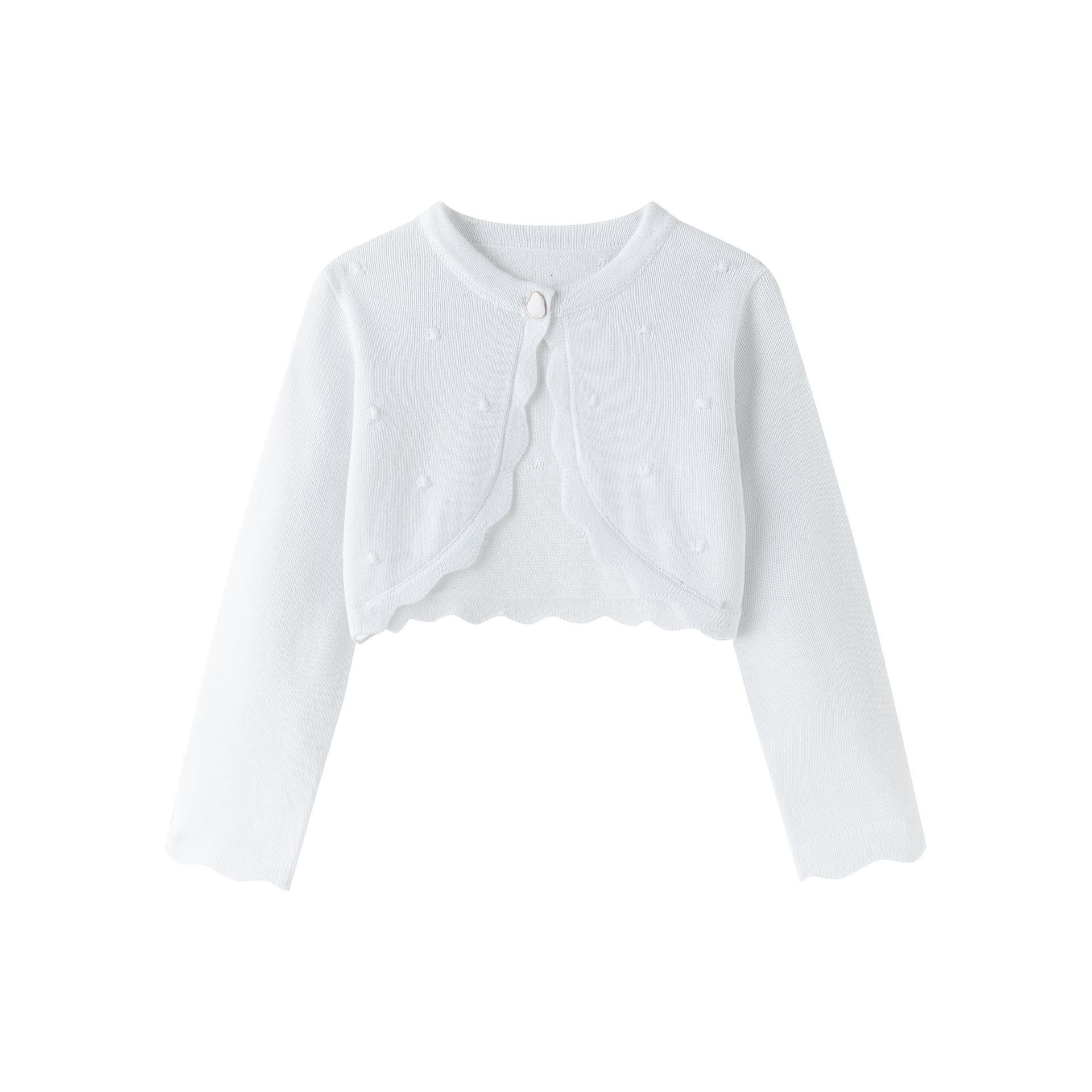 Bolerojacke für Babys (Mädchen), Größe 3-24 Monate, Farbe Ecru, BGV86560