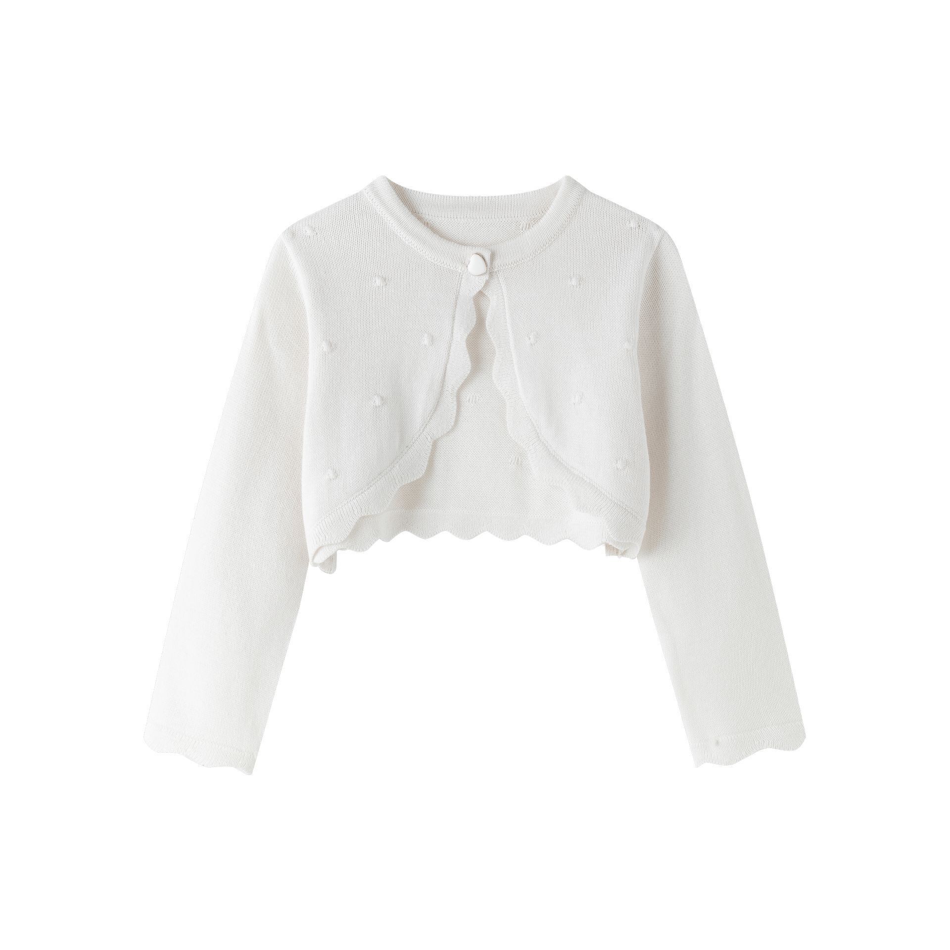 Baby girl bolero jacket 3-24m ecru color BGV86561