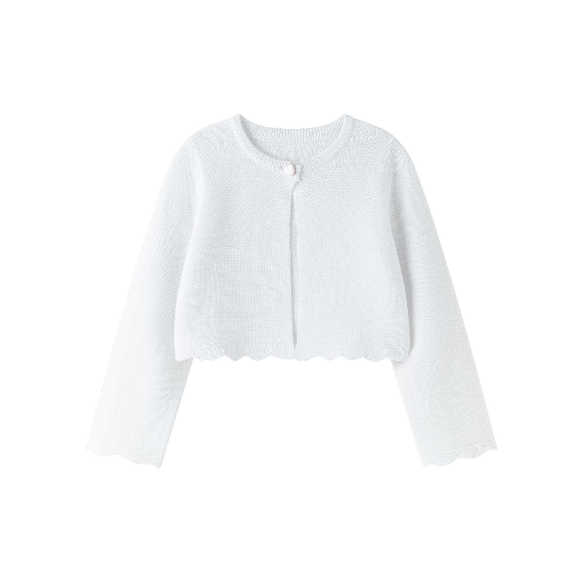 Bolerojacke für Babys (Mädchen), Größe 3-24 Monate, Farbe Ecru, BGV86564