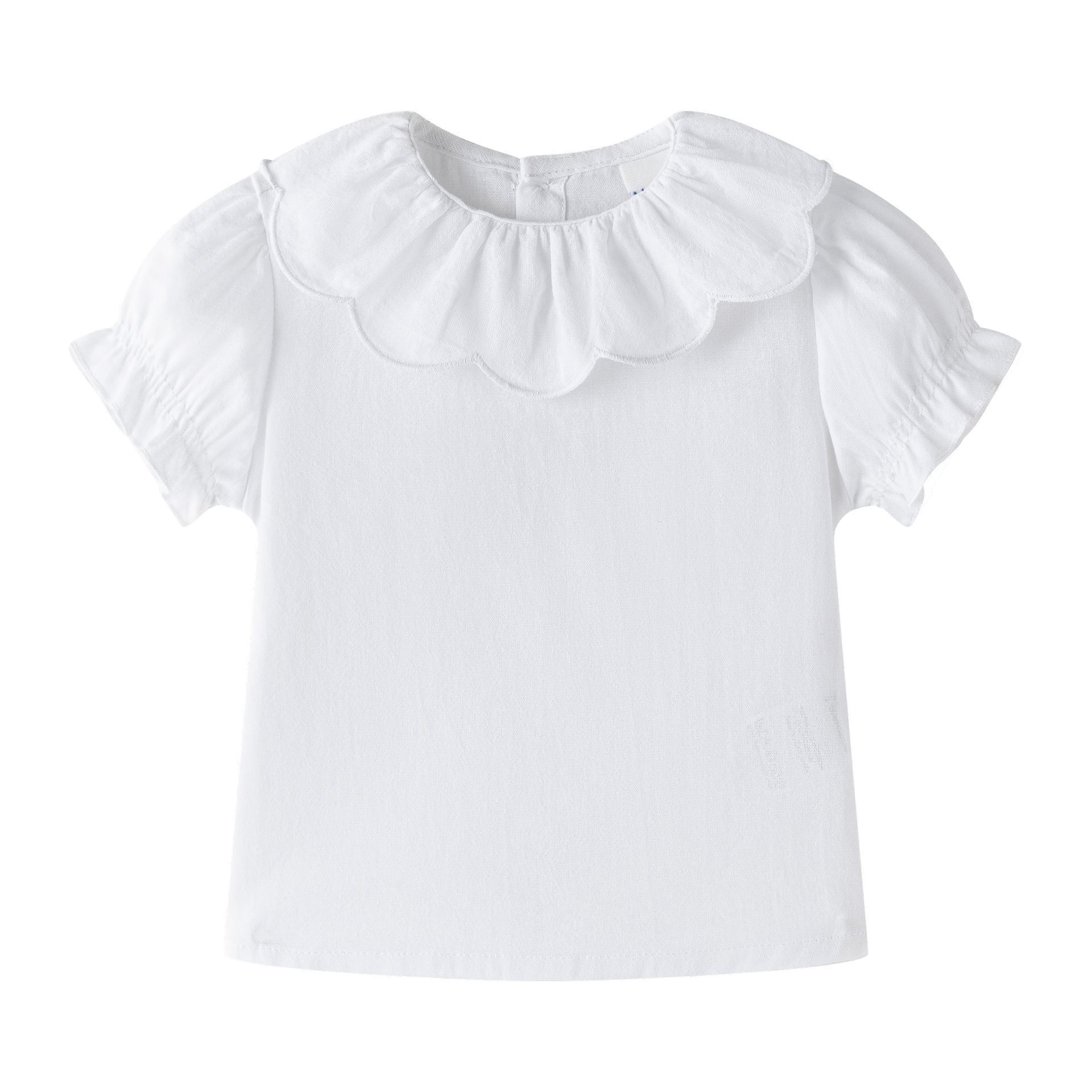Babykleid und Bluse, 6-24 Monate, weiß, Baumwolle, vielseitig, BGV96515