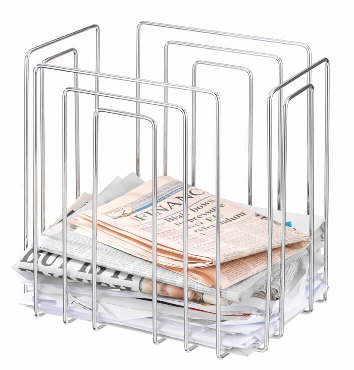 Zeitschriftenständer „Paper Collector“ – Chrom
