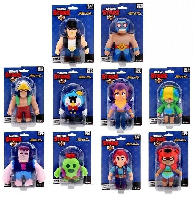 Brawl Stars Monsterflex Blister assortis 14x21cm