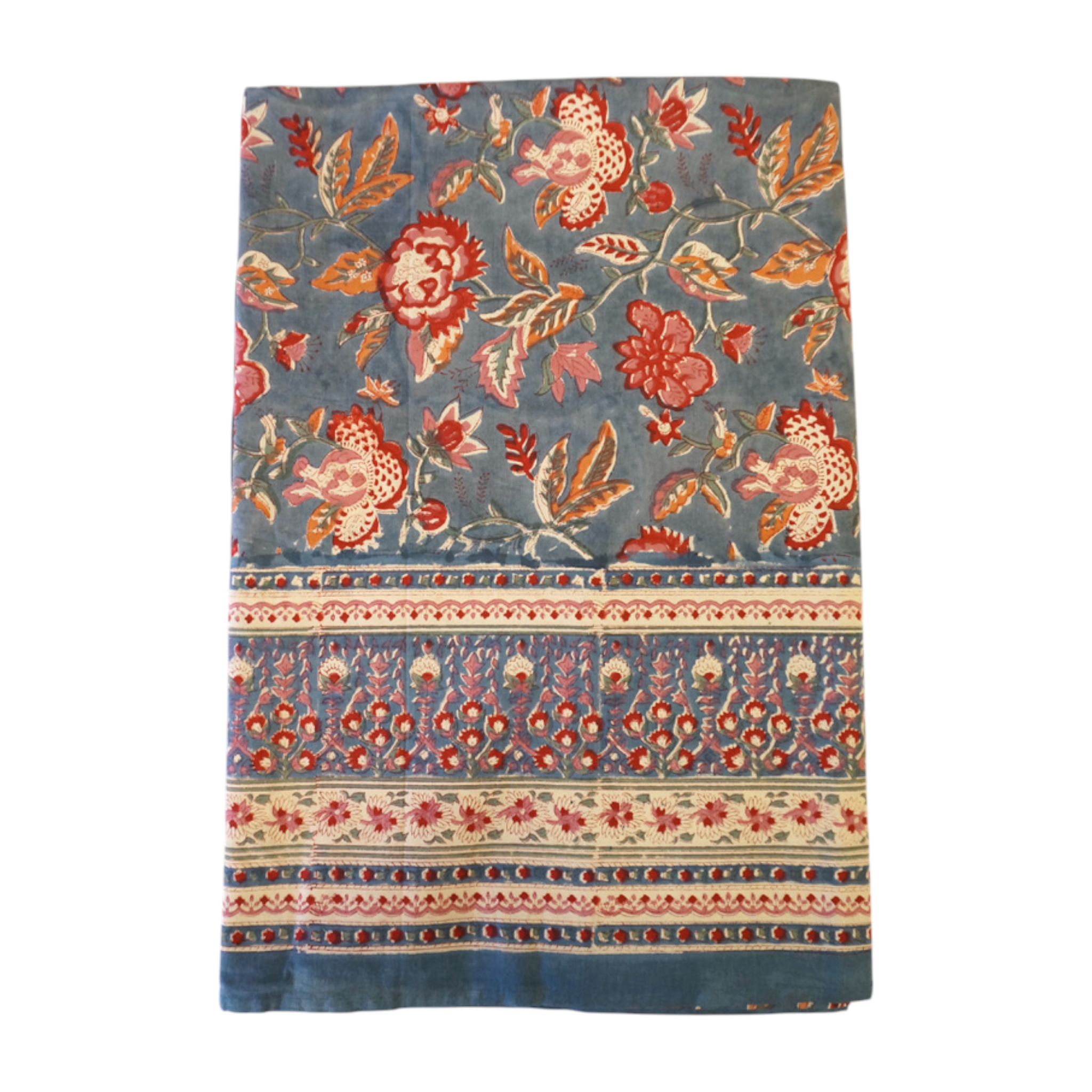 "James" printed cotton rectangular tablecloth