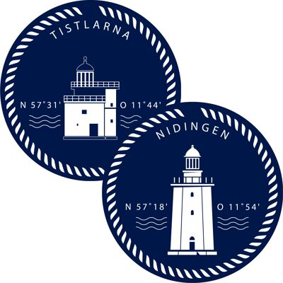 Trivet Mat Swedish Lighthouse, Tistlarna/Nidingen