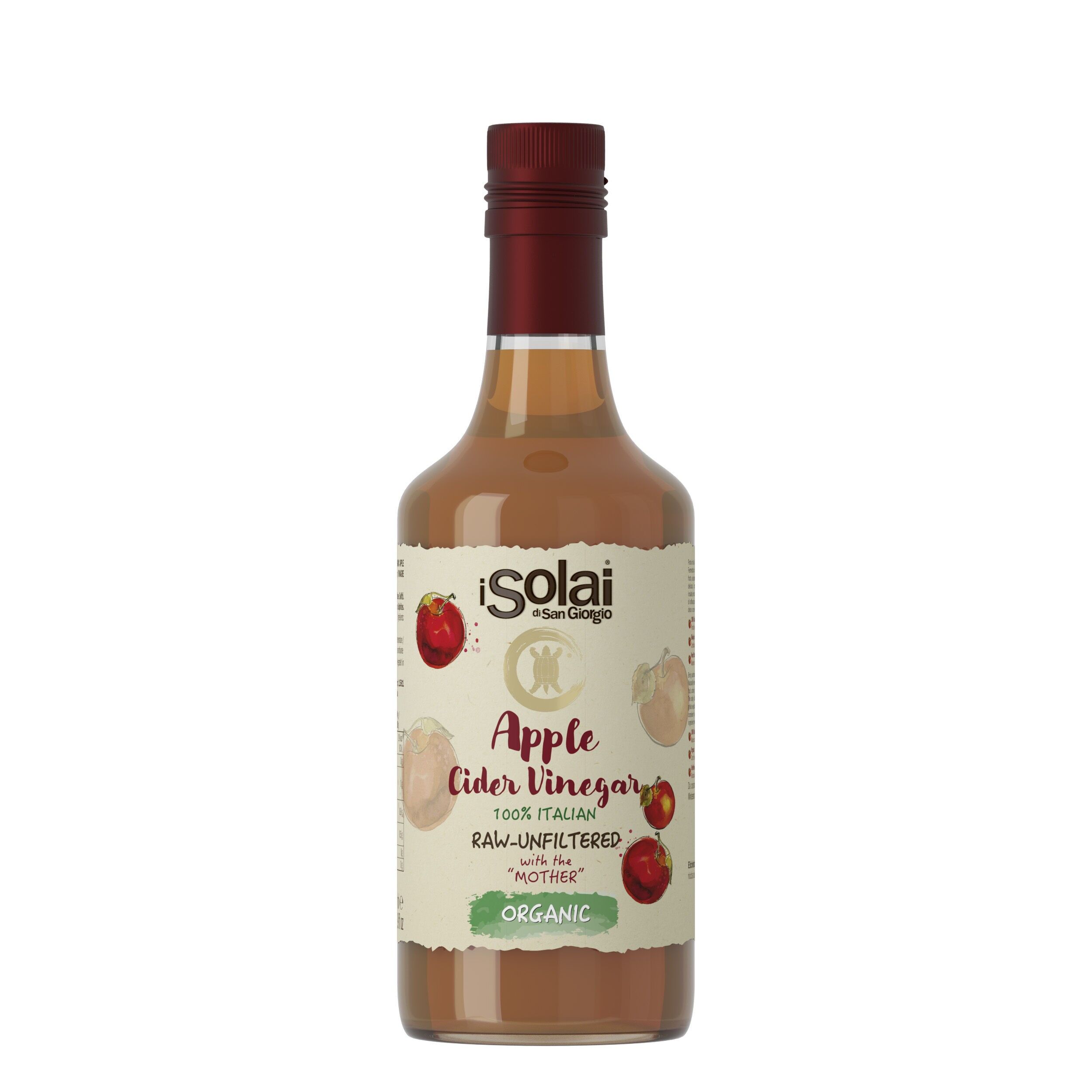 Aceto di Mele 100% italiane non filtrato con "Madre" BIOLOGICO 500ml