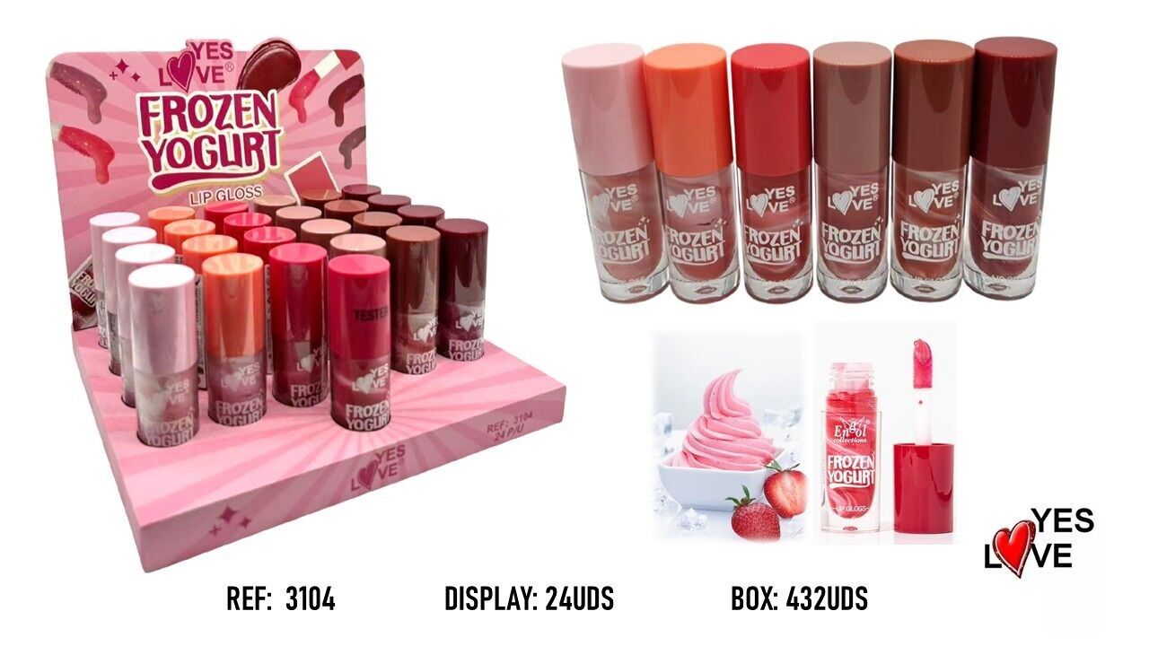 Lipgloss mit gefrorenem Joghurt