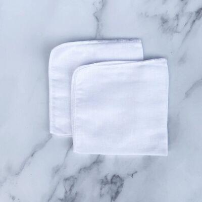 Muslin Face Cloths - Set Of Two