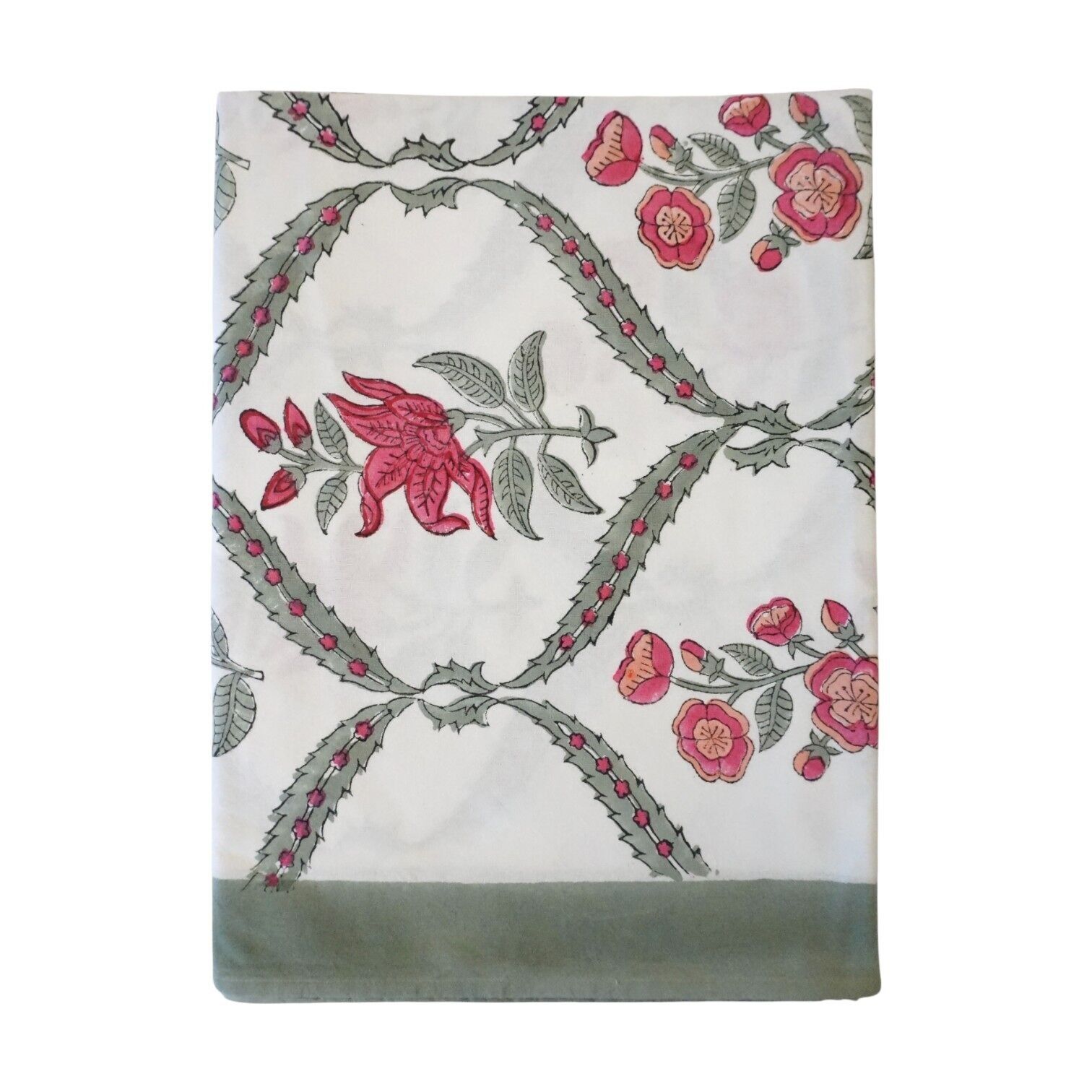 Rechteckige Tischdecke aus Baumwolle mit Aufdruck „Edmond“