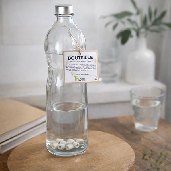 La Bouteille LVM,  bouchon Vissé avec 15 perles de céramique EM®