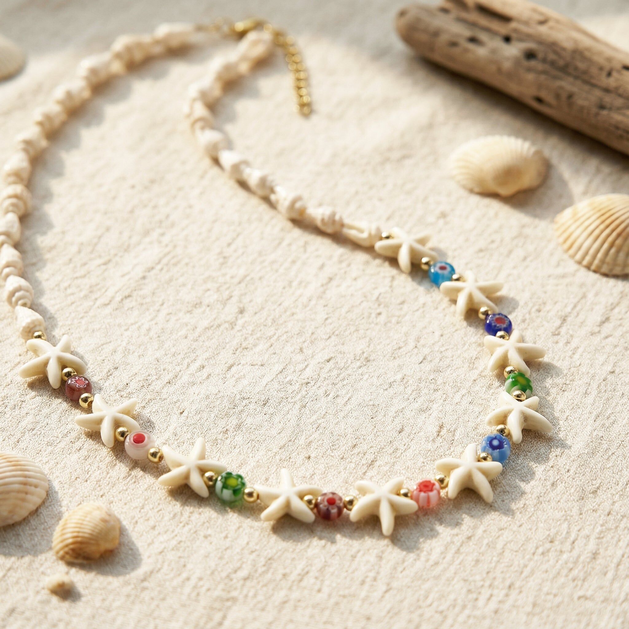 Starfish Millefiori Necklace