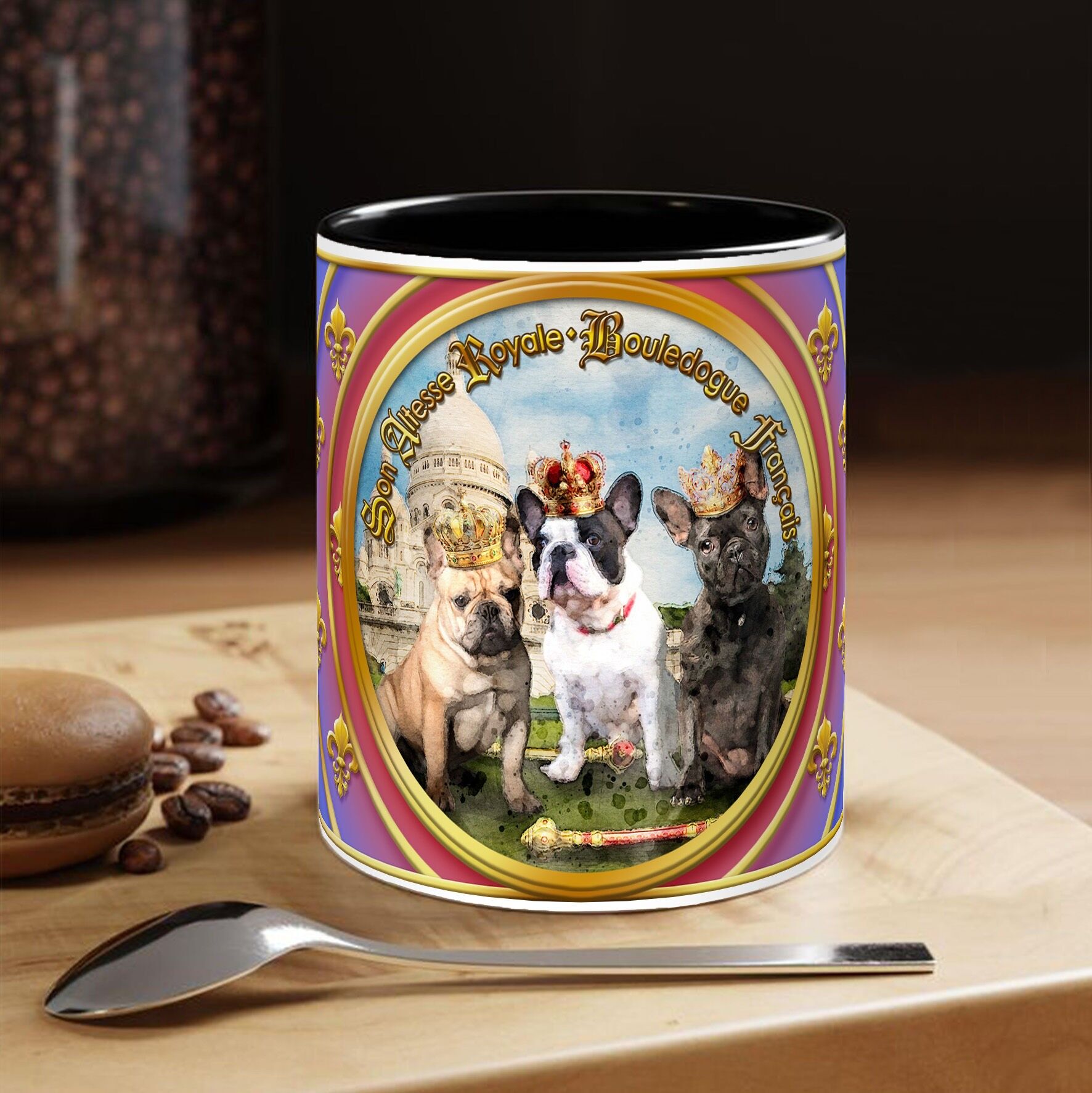 MUG - Dog - FRENCH BULLDOG - Collectible"His Royal Highness"