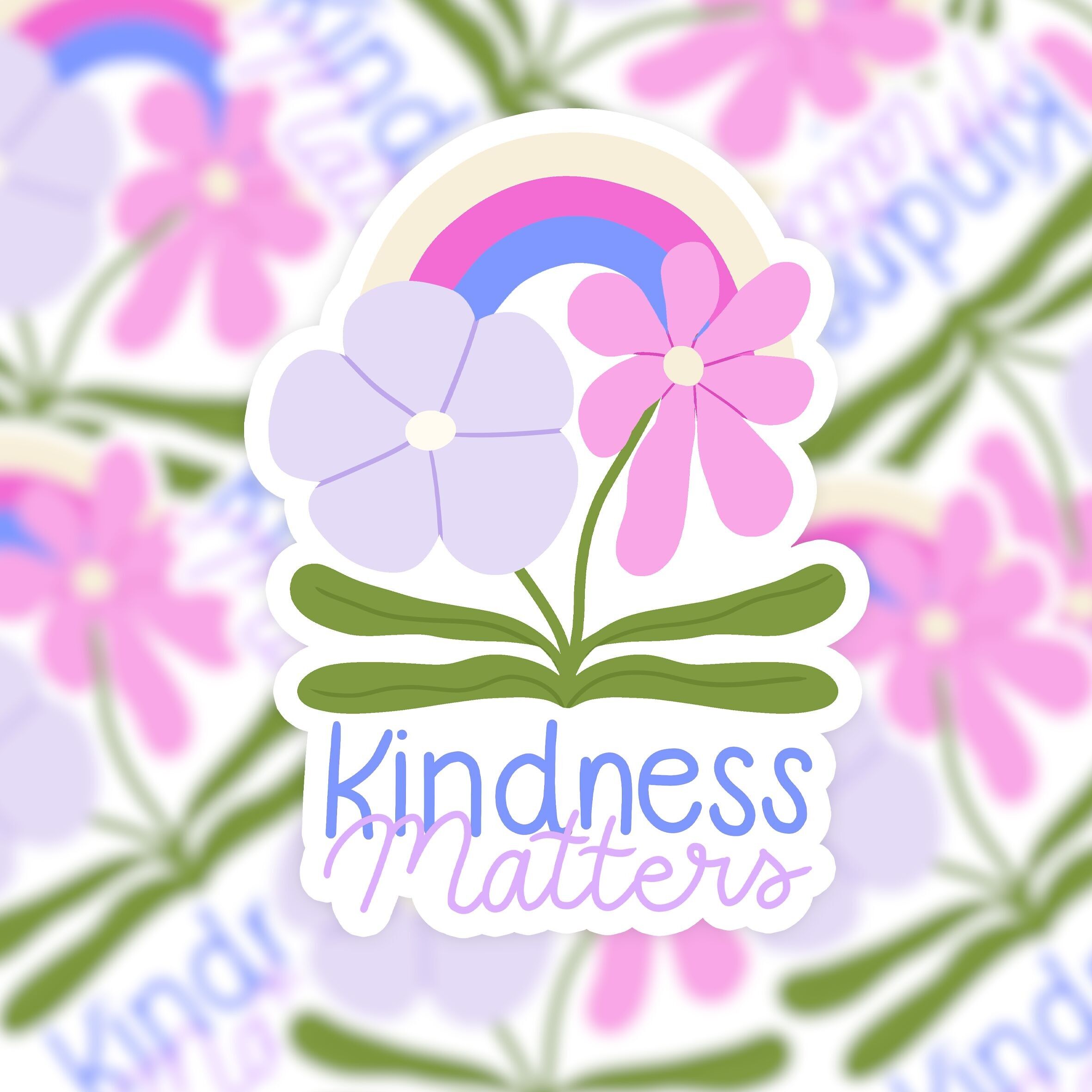 Vinyl sticker - positive quote - kindness matters