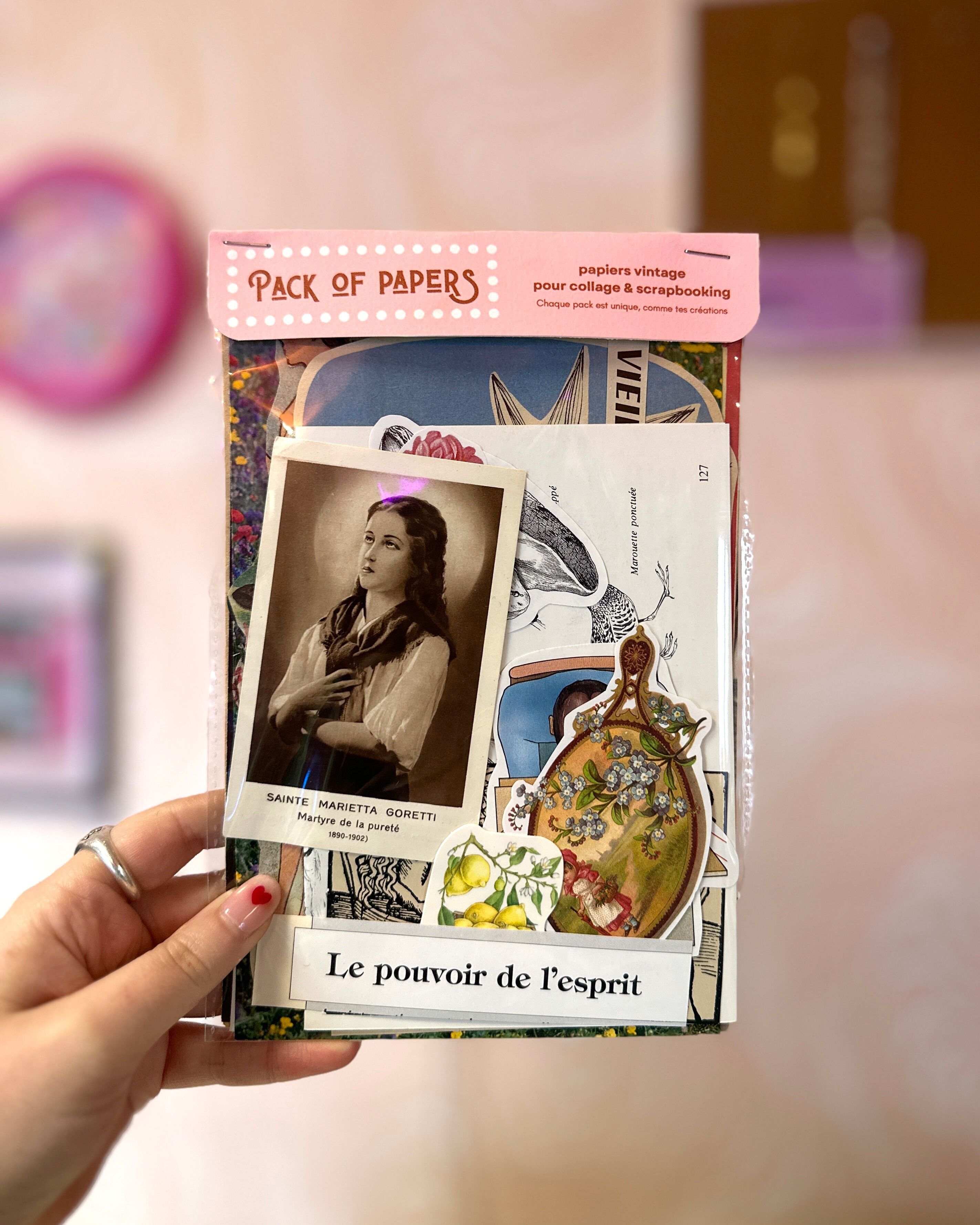 Pochette per scrapbooking | Kit per journaling vintage