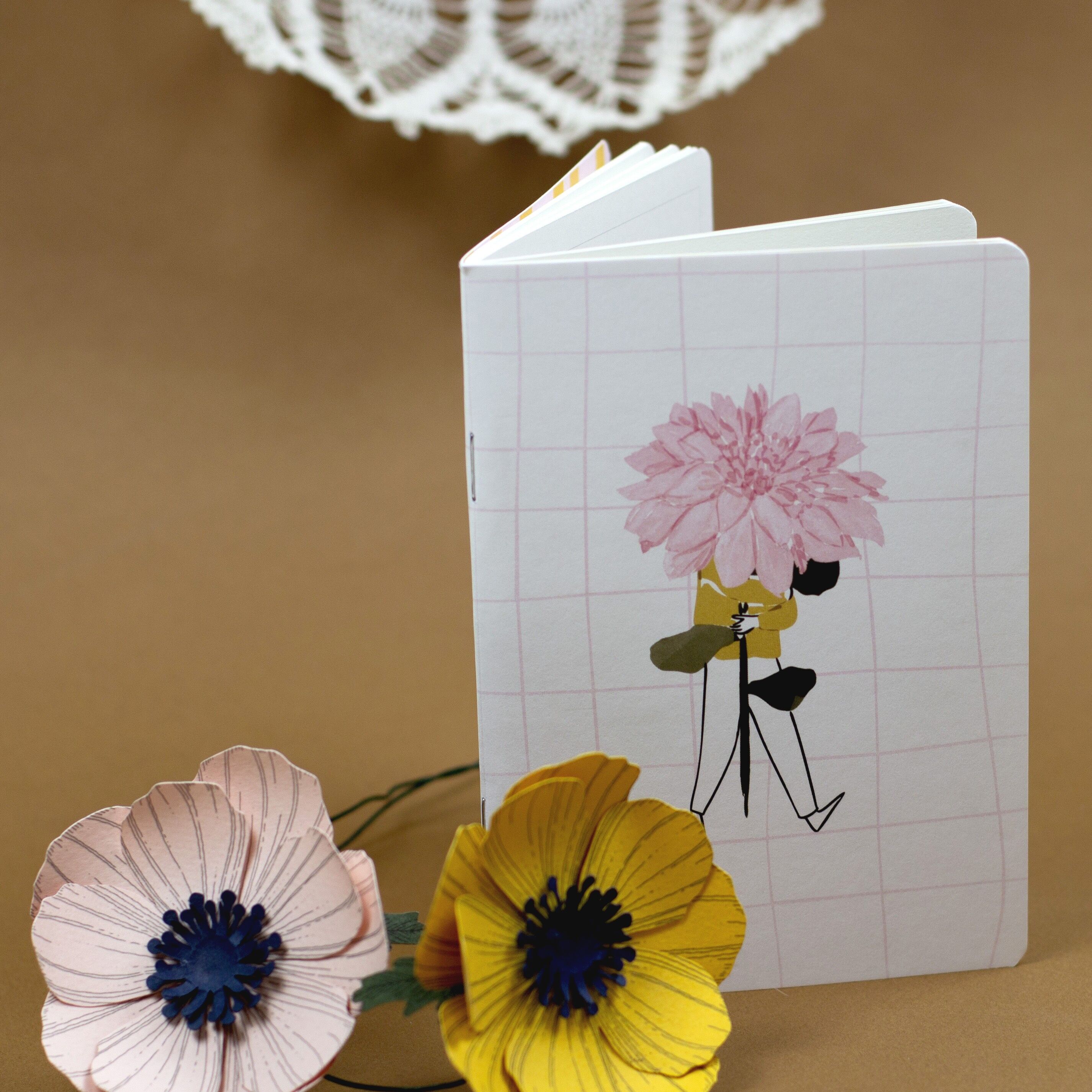 A6 notebook "Dahlia"