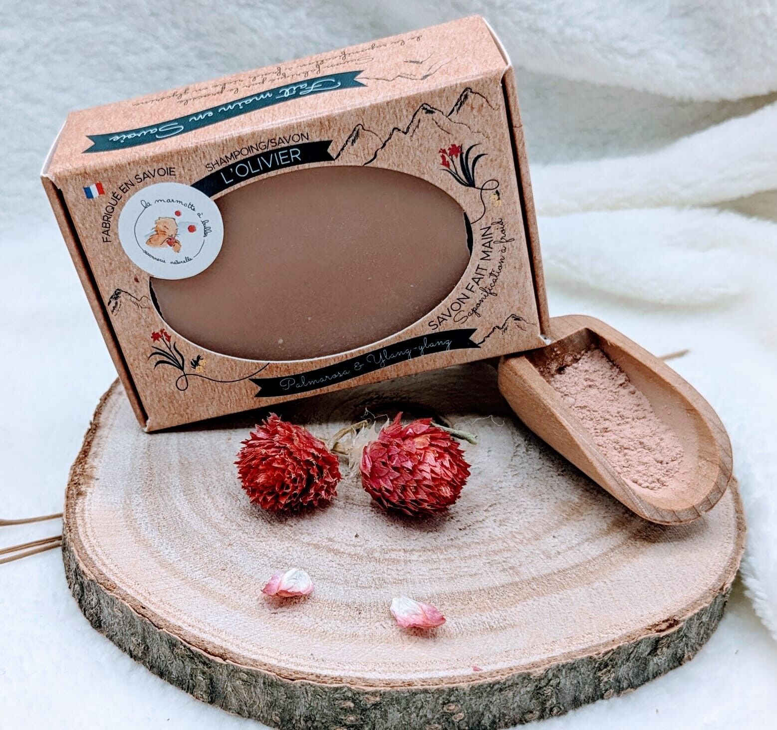 Olive Tree Shampoo/Soap 100g, 50g, 25g Essential oils of palmarosa and ylang-ylang