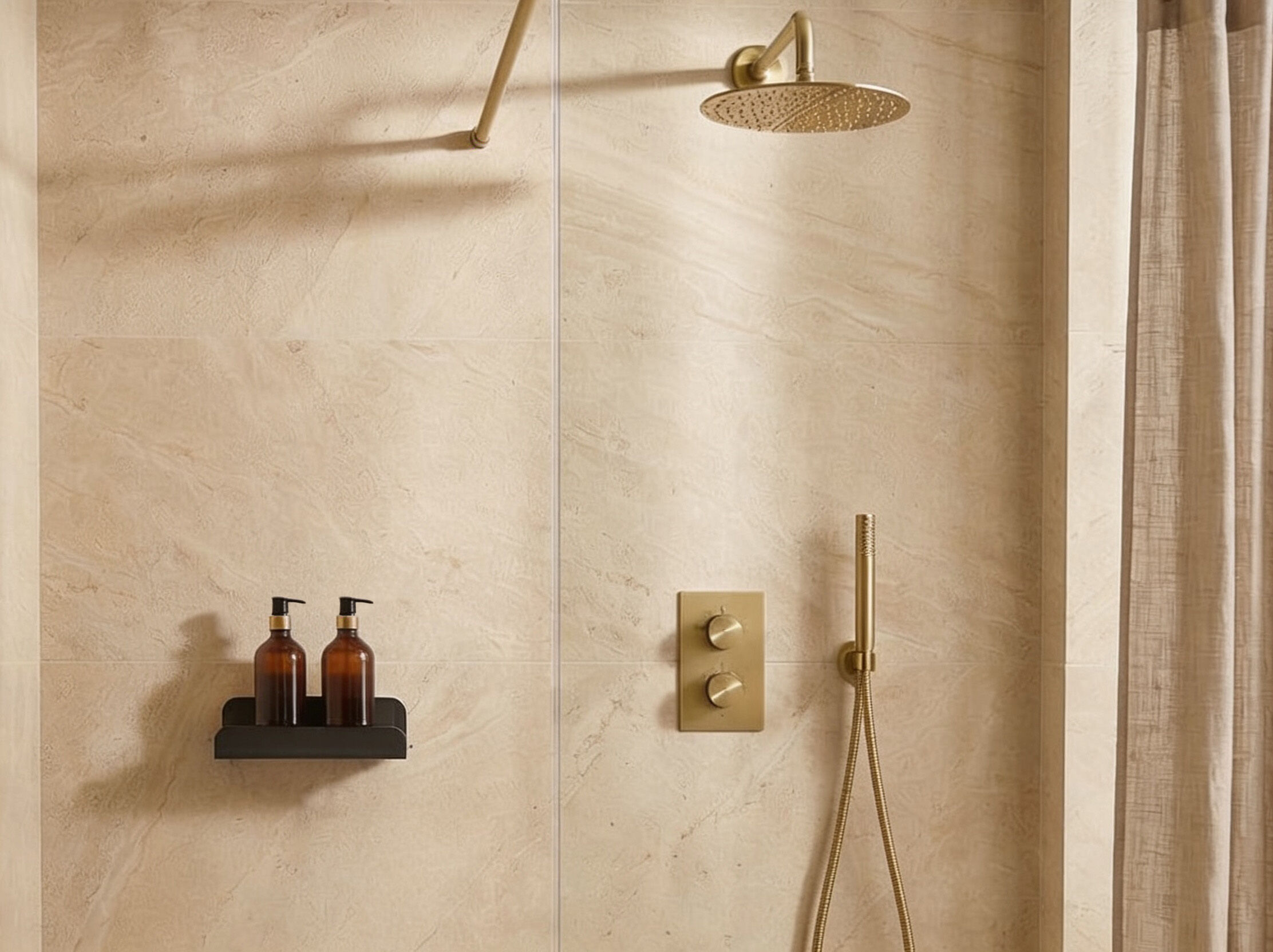 Designer-Wandregal fürs Badezimmer | Mit oder ohne Bohren