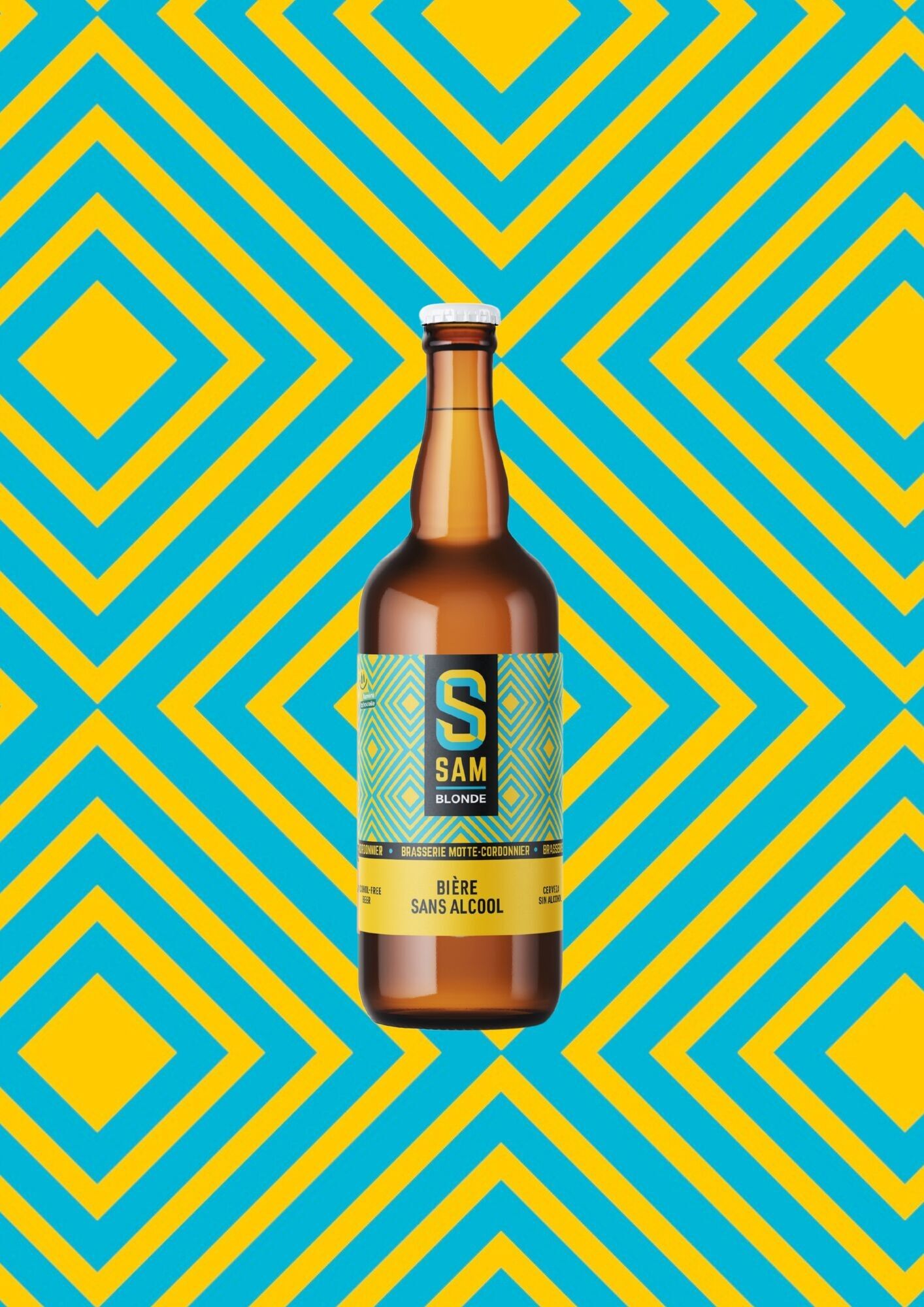 Bière SAM Blonde Sans Alcool 0°75cl