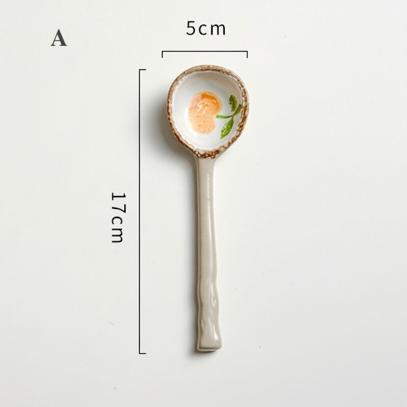 Japanese-Style Ceramic Soup Spoon | Tableware